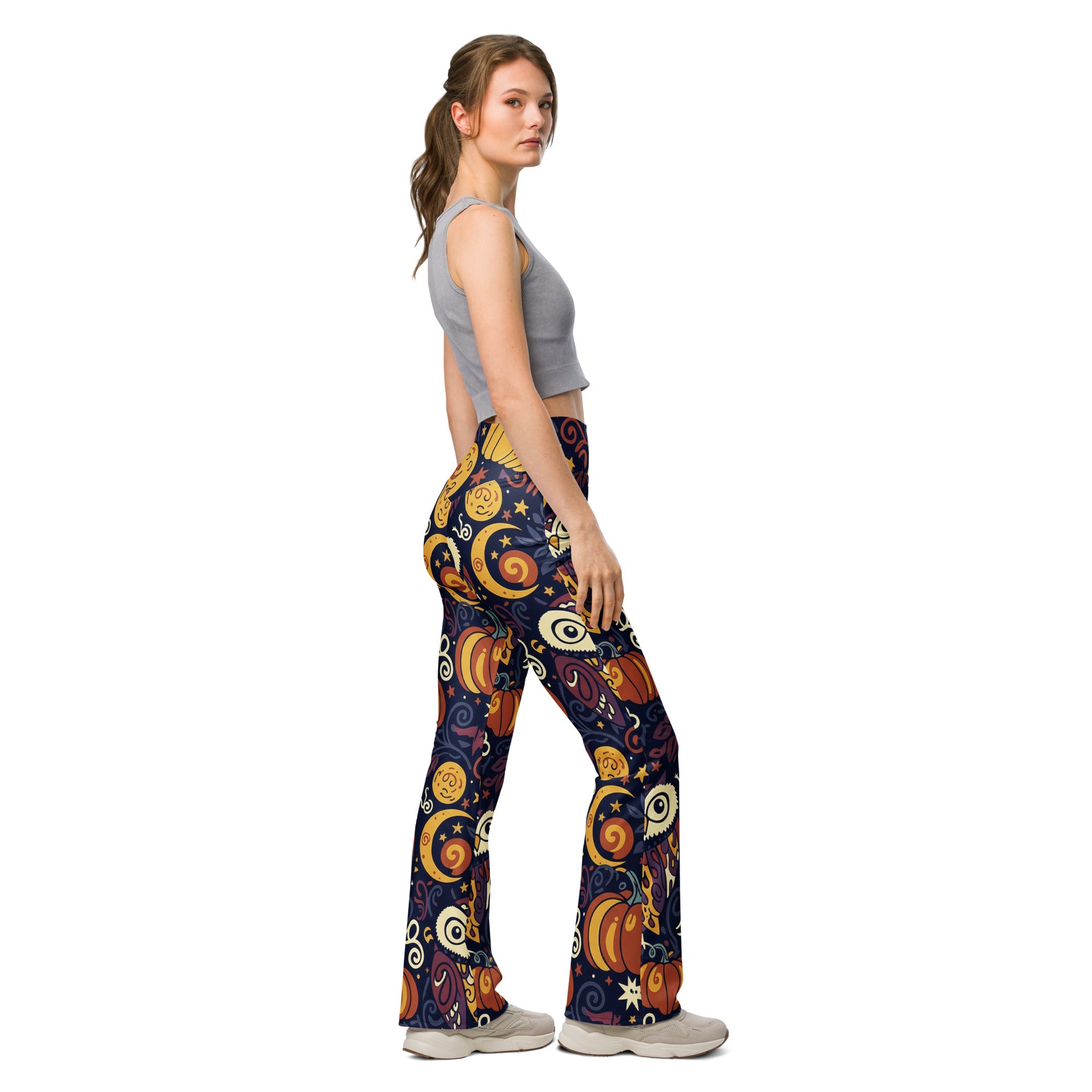 All Hallows Eve Owl Flare Leggings | GearBunch
