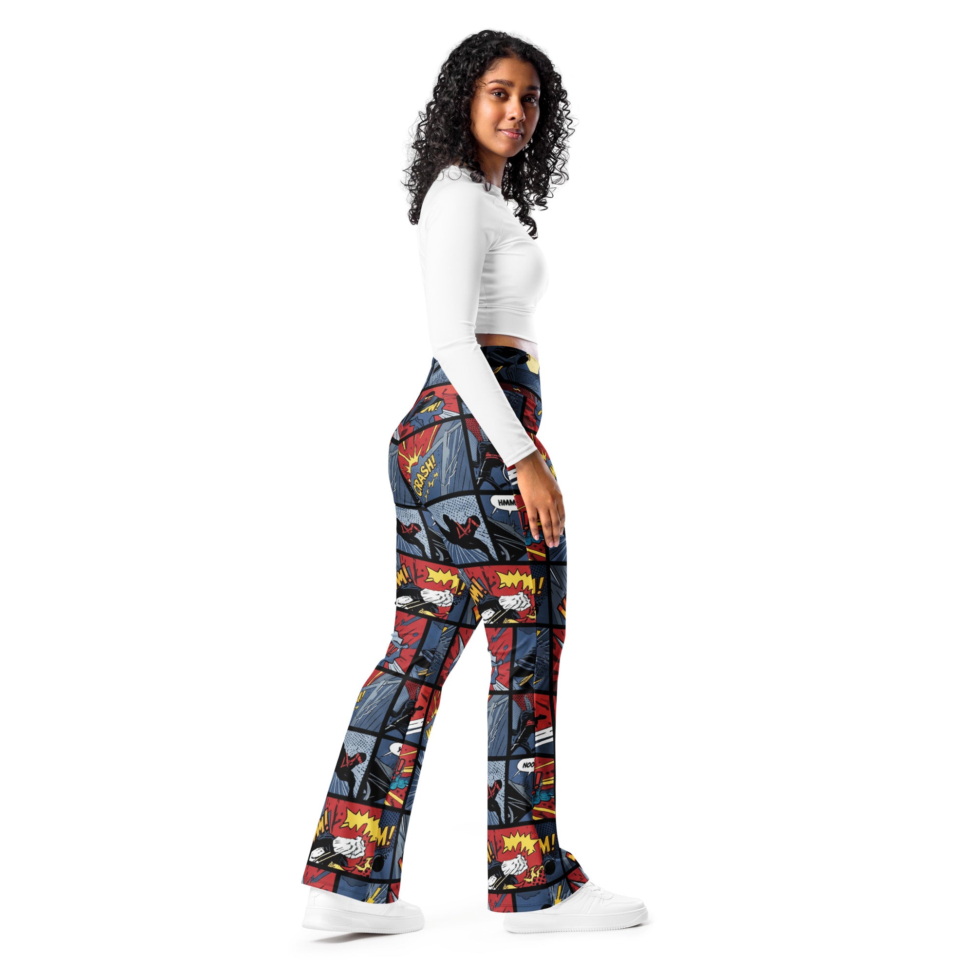 Comic Strip Ninja Night Flare Leggings | GearBunch