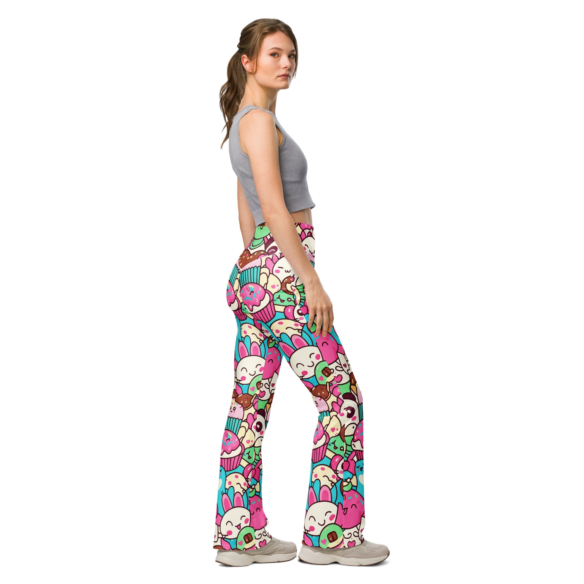 Kawaii Sweet Treats Flare Leggings | GearBunch