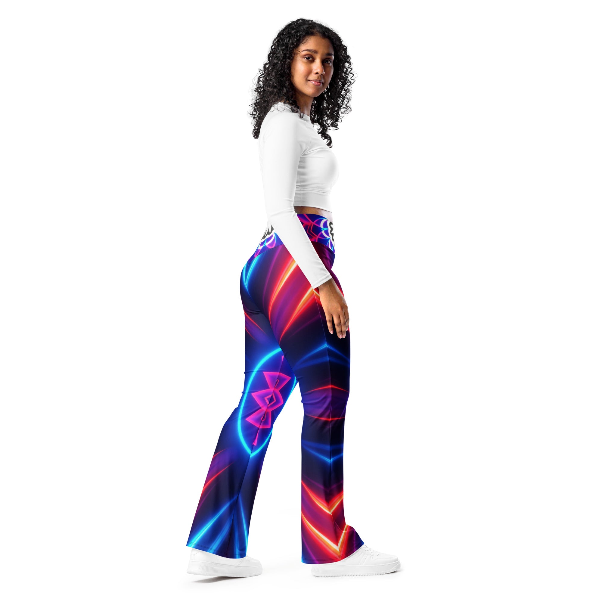 Psychedelic Supernova Flare Leggings | GearBunch