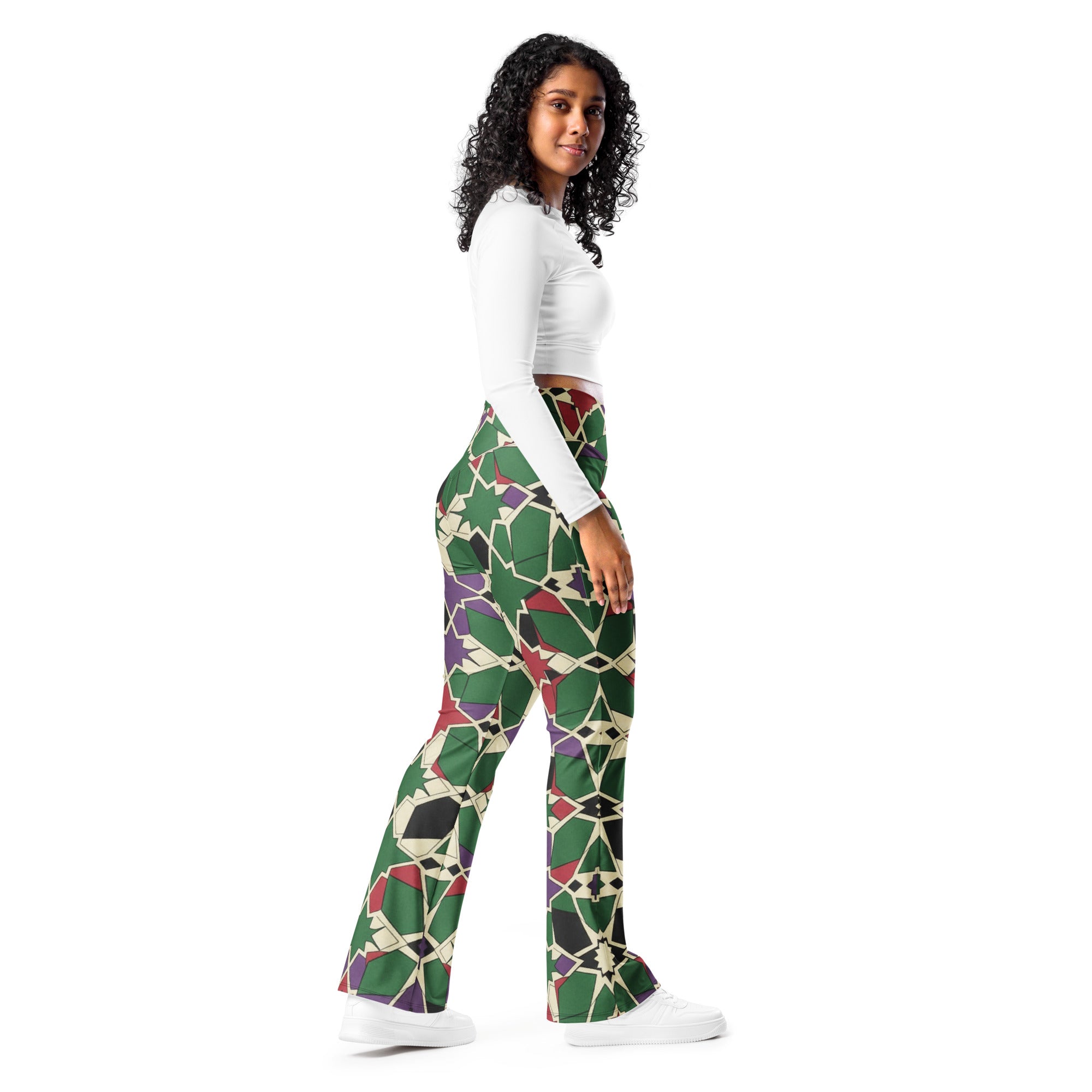 Zellige Forest Berry Flare Leggings | GearBunch