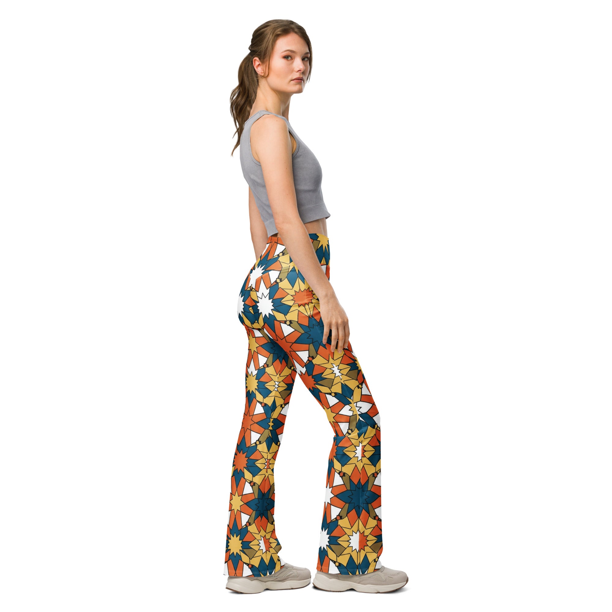 Zellige Ocean Sunset Flare Leggings | GearBunch