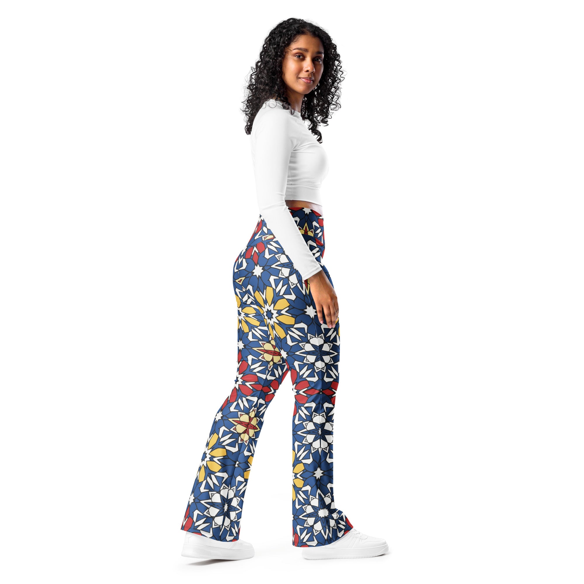 Zellige Sapphire Ruby Flare Leggings | GearBunch