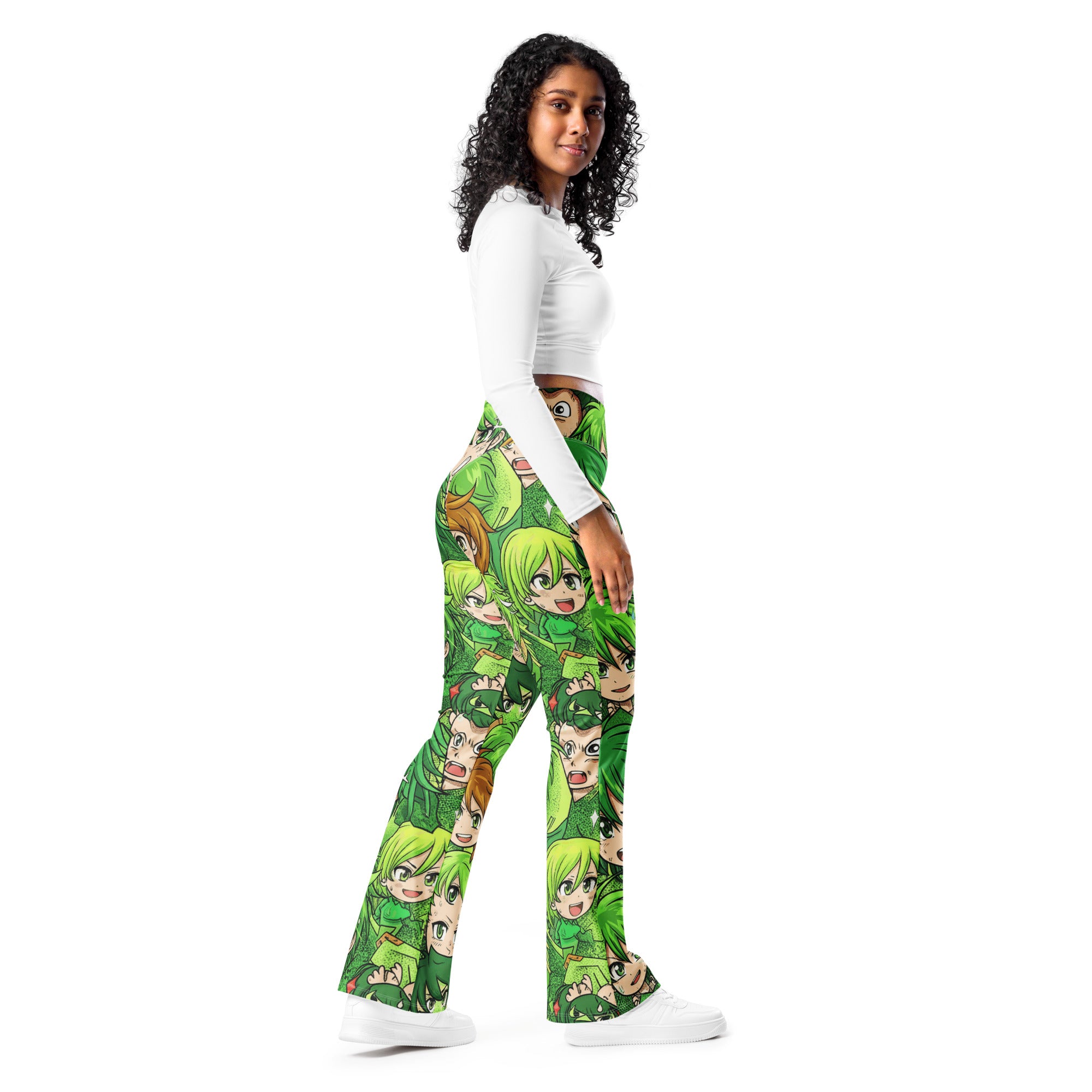 Anime Forest Spirit Flare Leggings | GearBunch