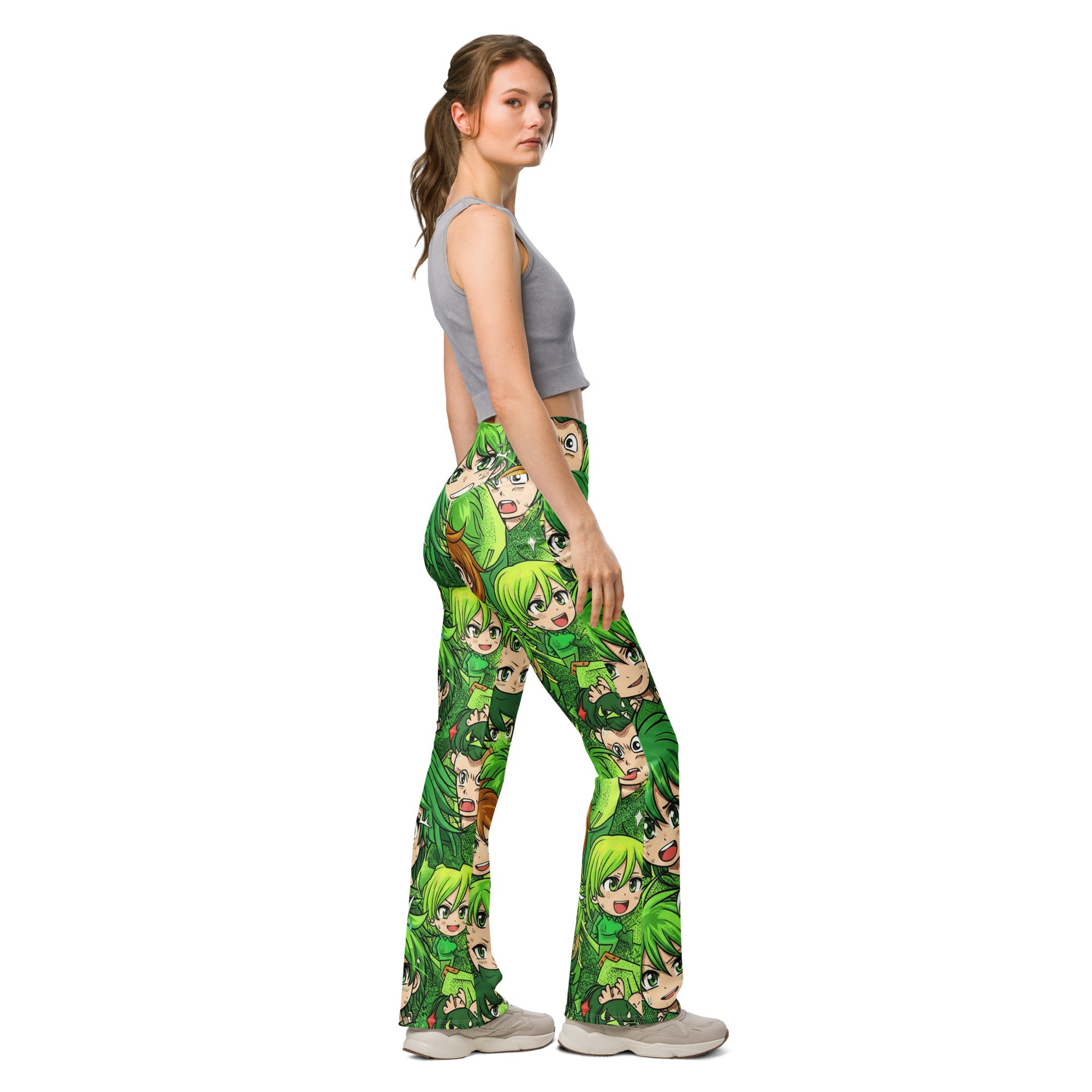 Anime Forest Spirit Flare Leggings | GearBunch