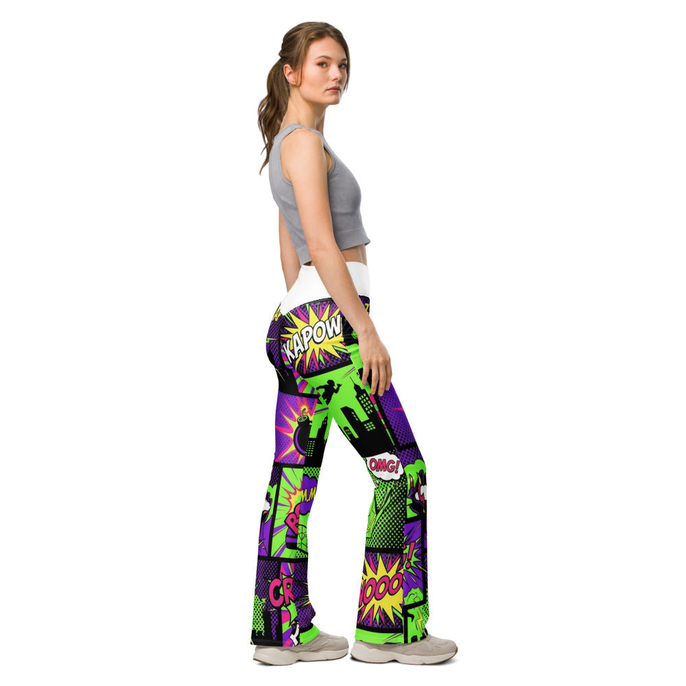 Flare leggings right view | GearBunch
