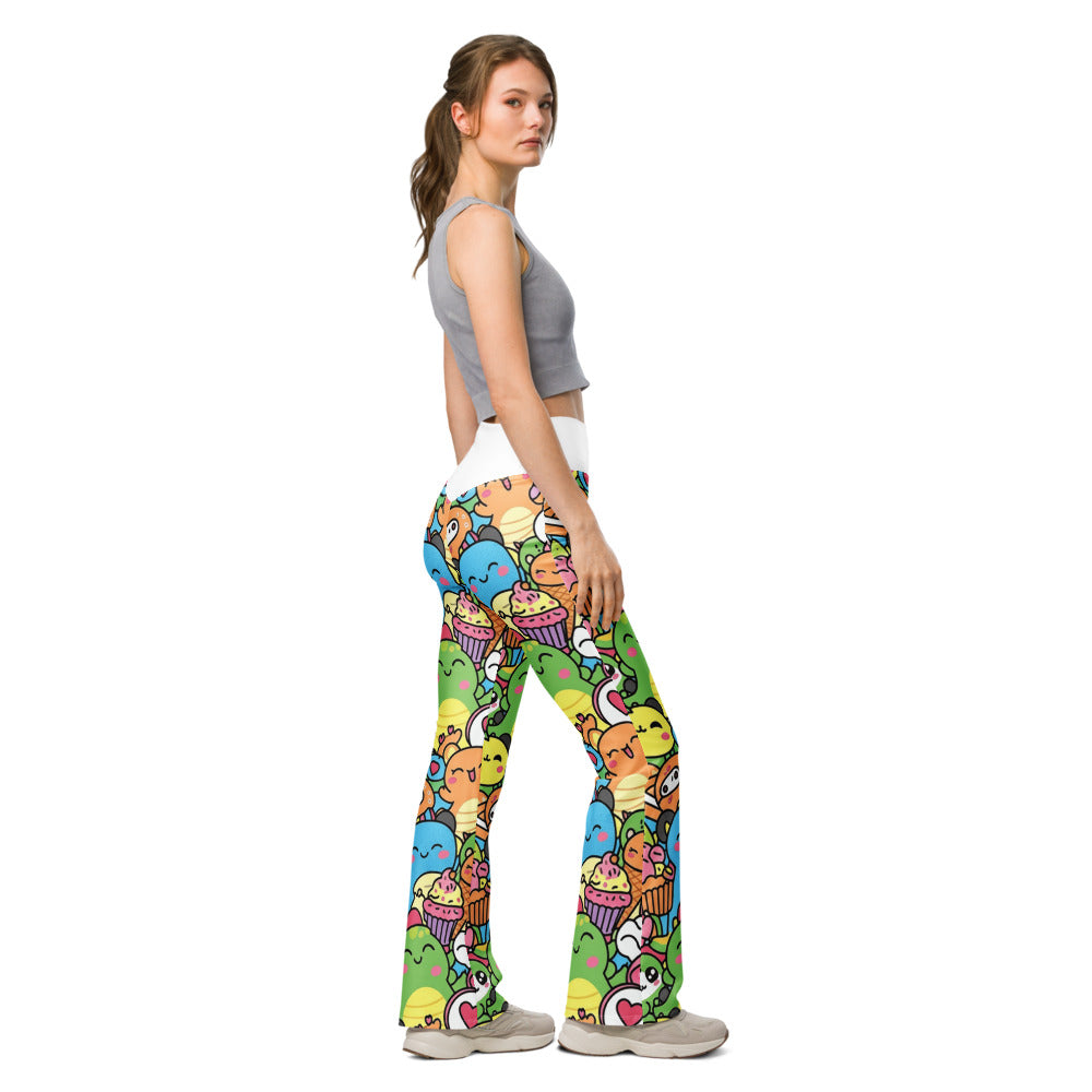 Flare leggings right view | GearBunch