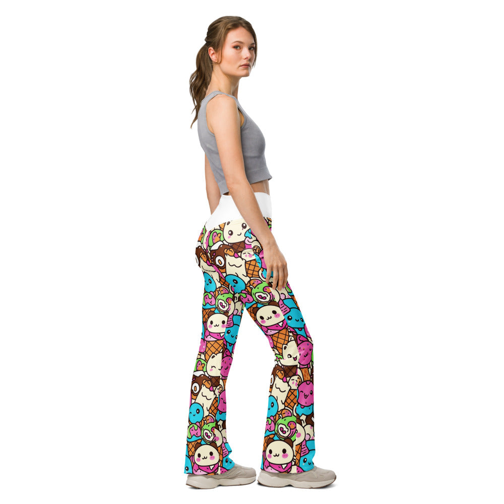 Flare leggings right view | GearBunch