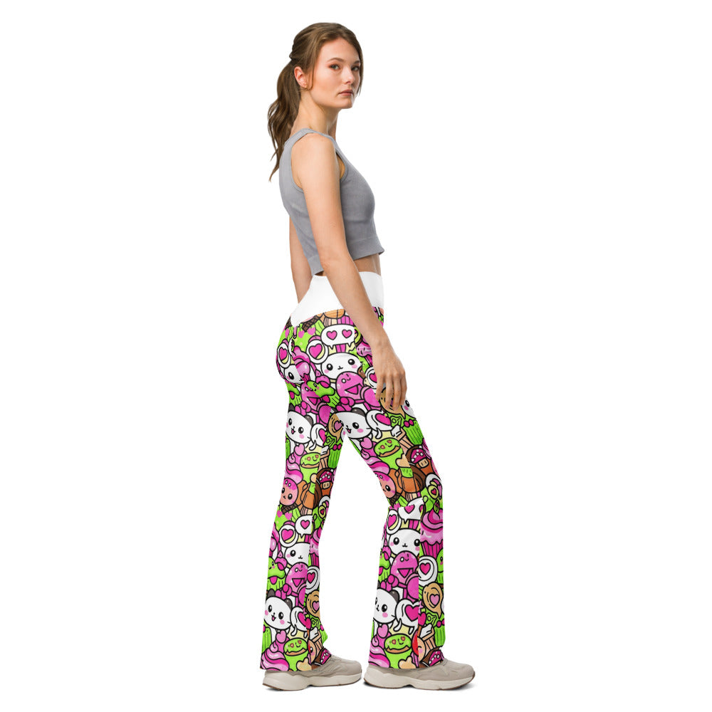 Flare leggings right view | GearBunch