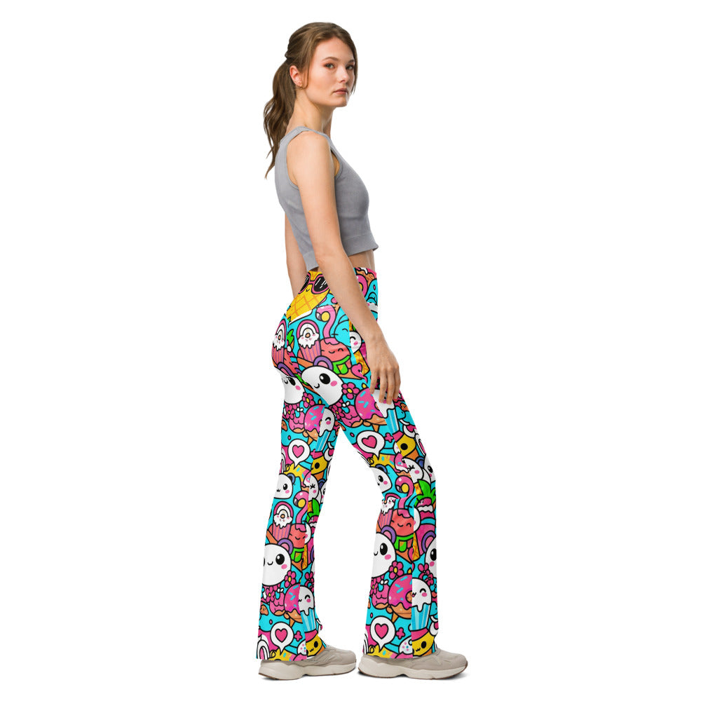 Flare leggings right view | GearBunch
