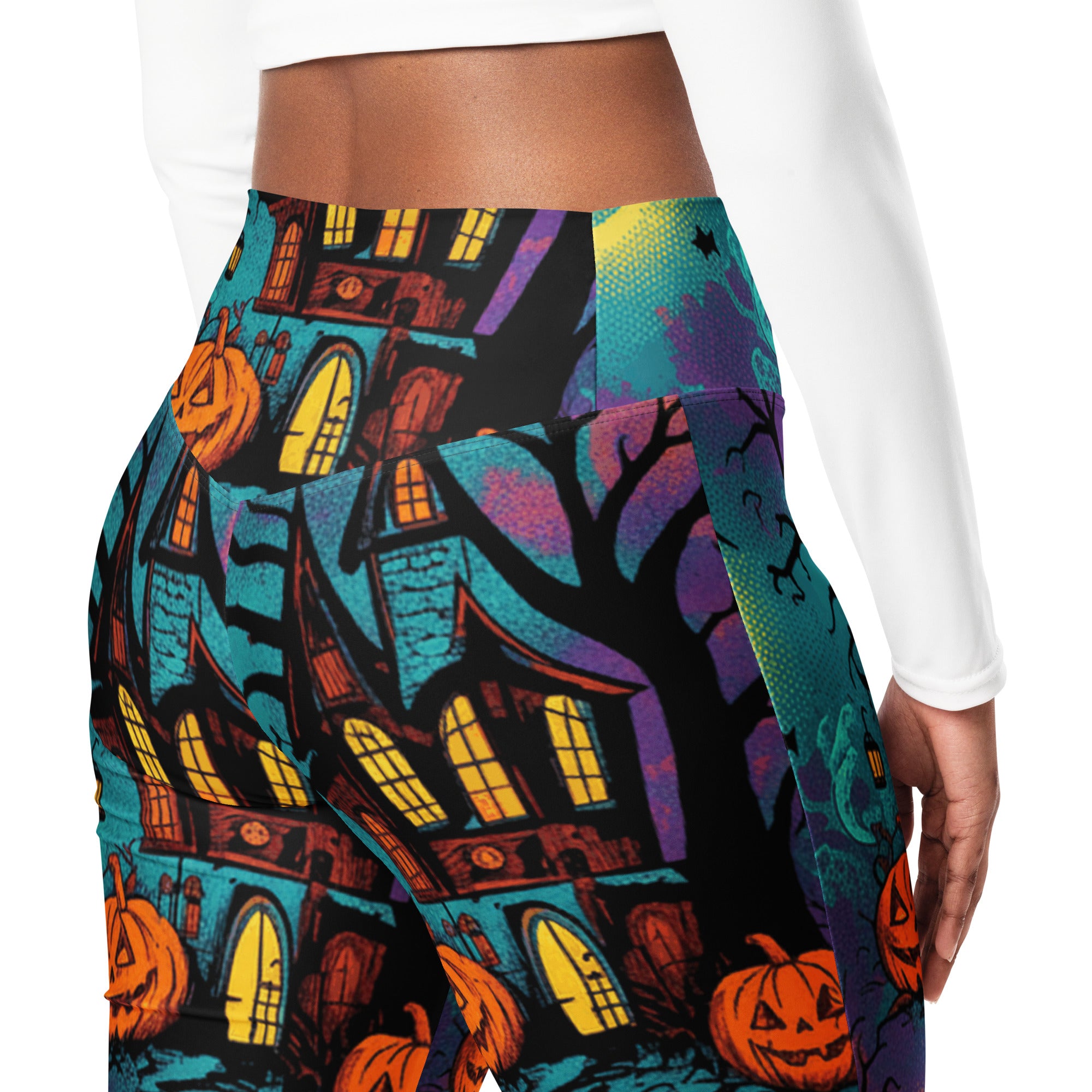 Haunted Manor Twilight Flare Leggings | GearBunch