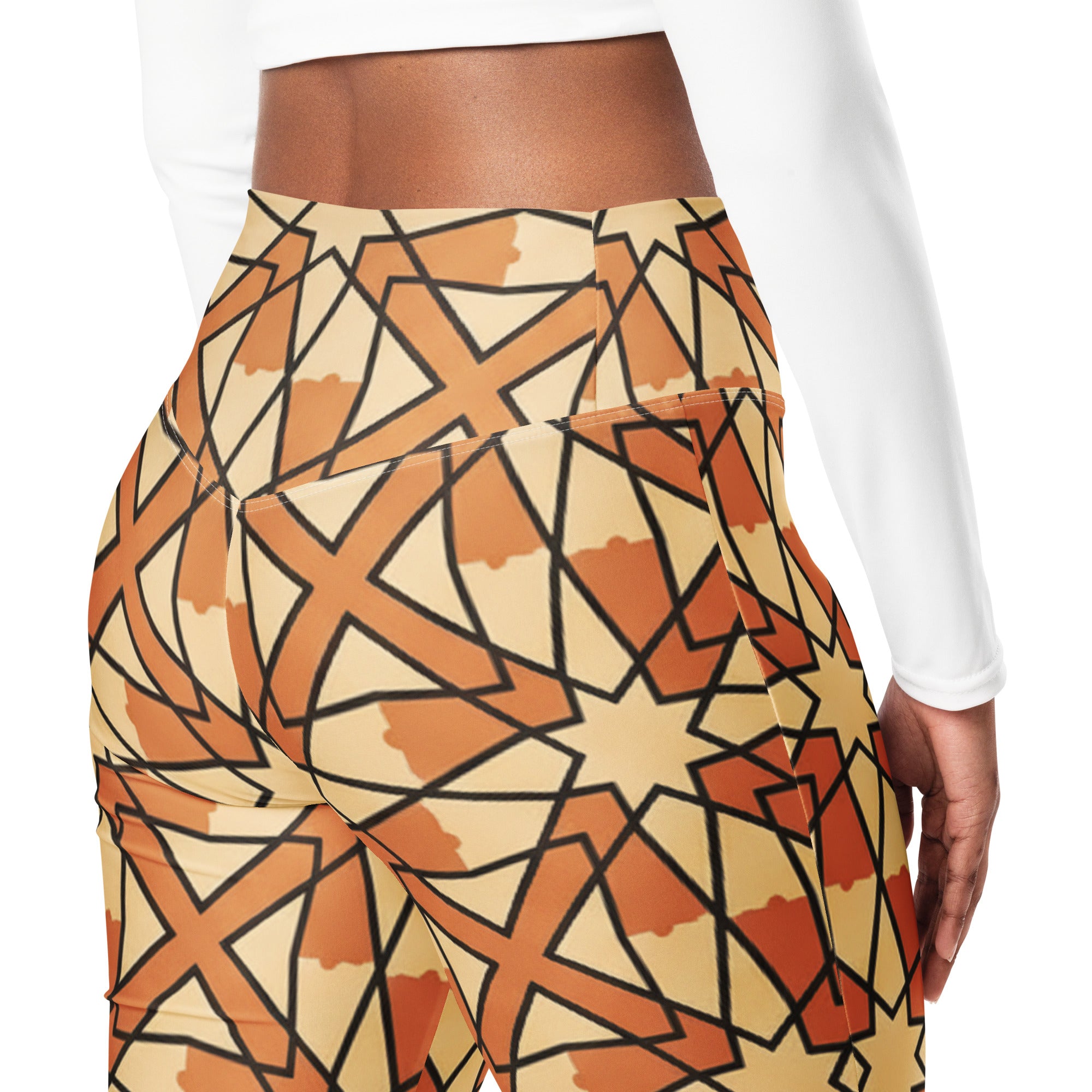 Zellige Desert Sand Flare Leggings | GearBunch