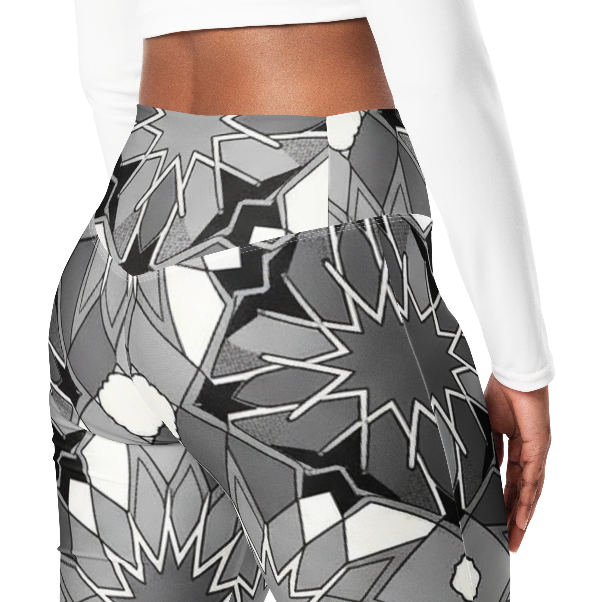 Zellige Monochrome Flare Leggings | GearBunch
