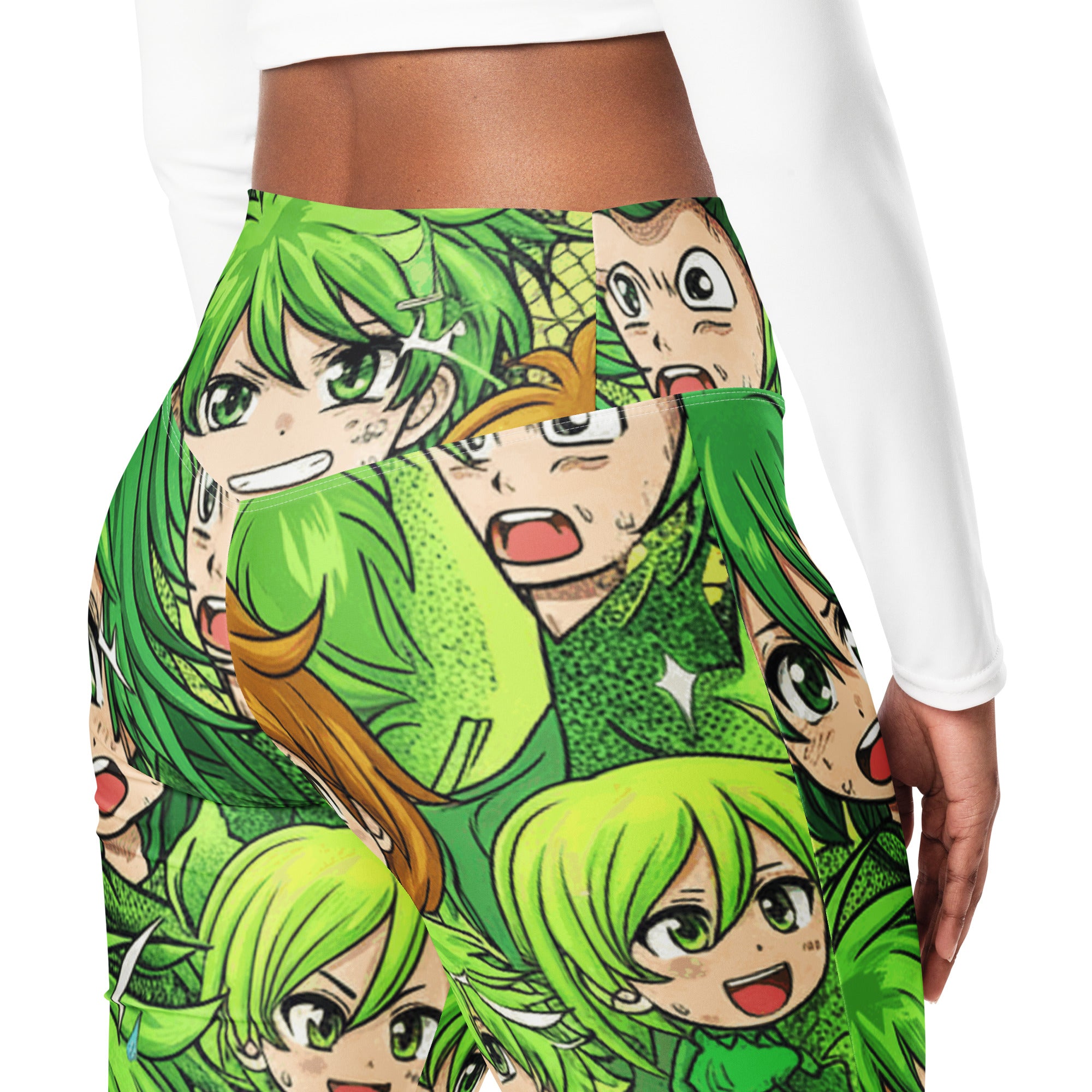 Anime Forest Spirit Flare Leggings | GearBunch