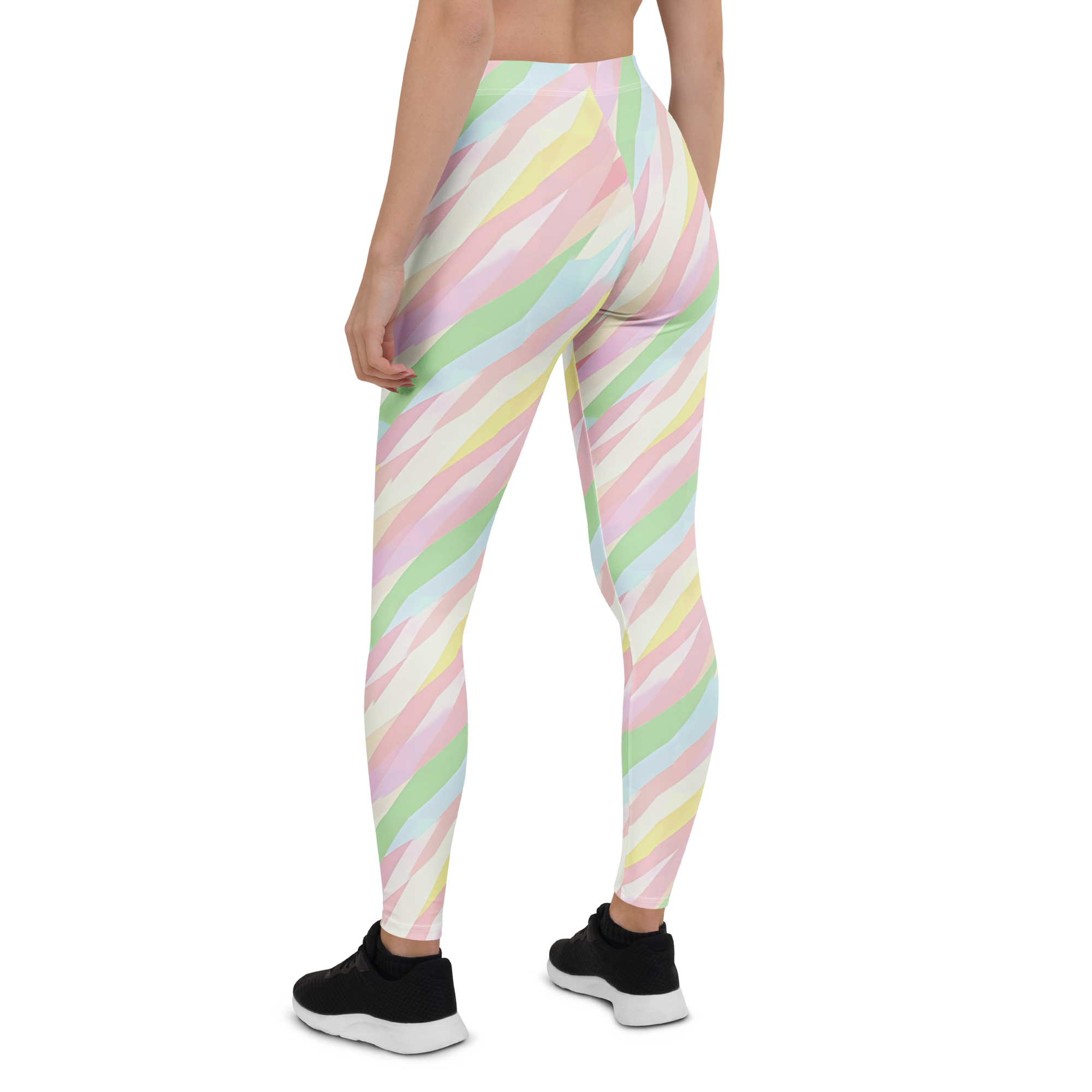 Pastel Camo Leggings Rear View