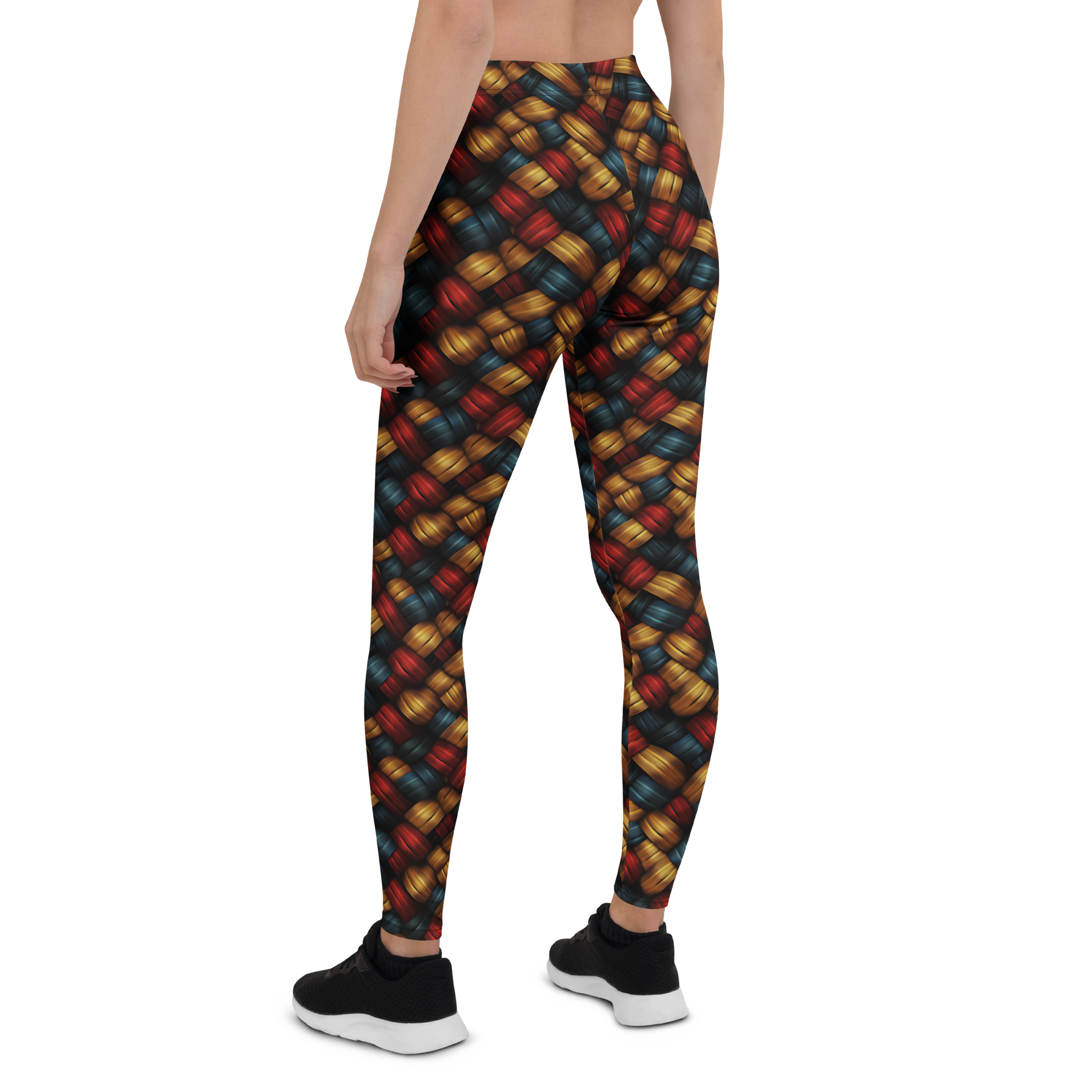 Colorful Thatch Leggings Rear View