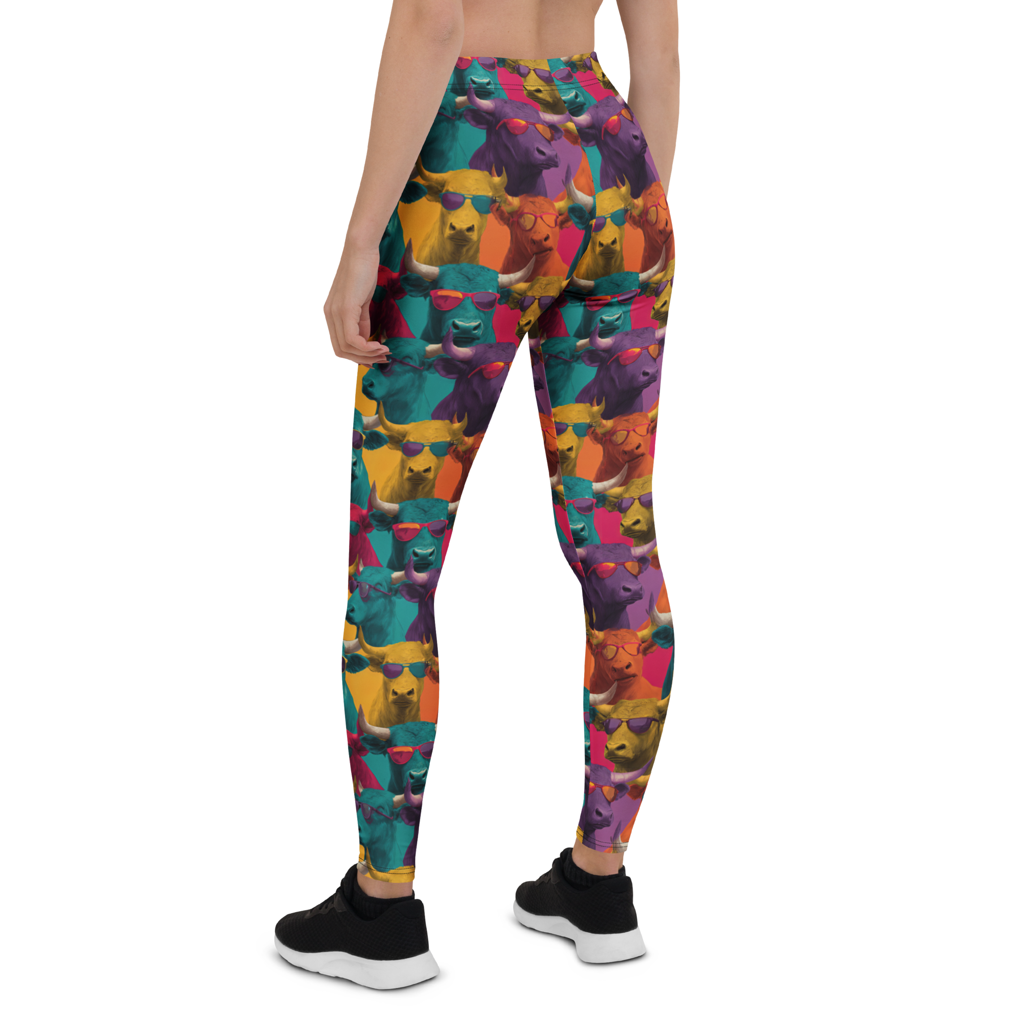 Cool Bovine Leggings Rear View