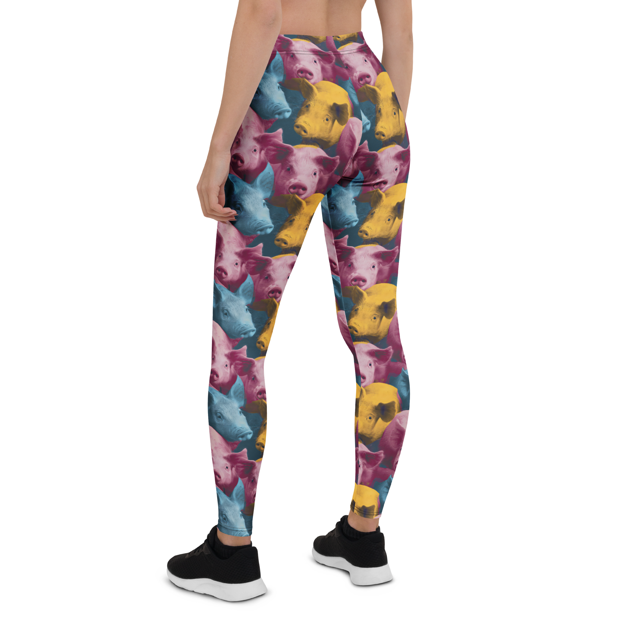 Playful Piggy Leggings Rear View