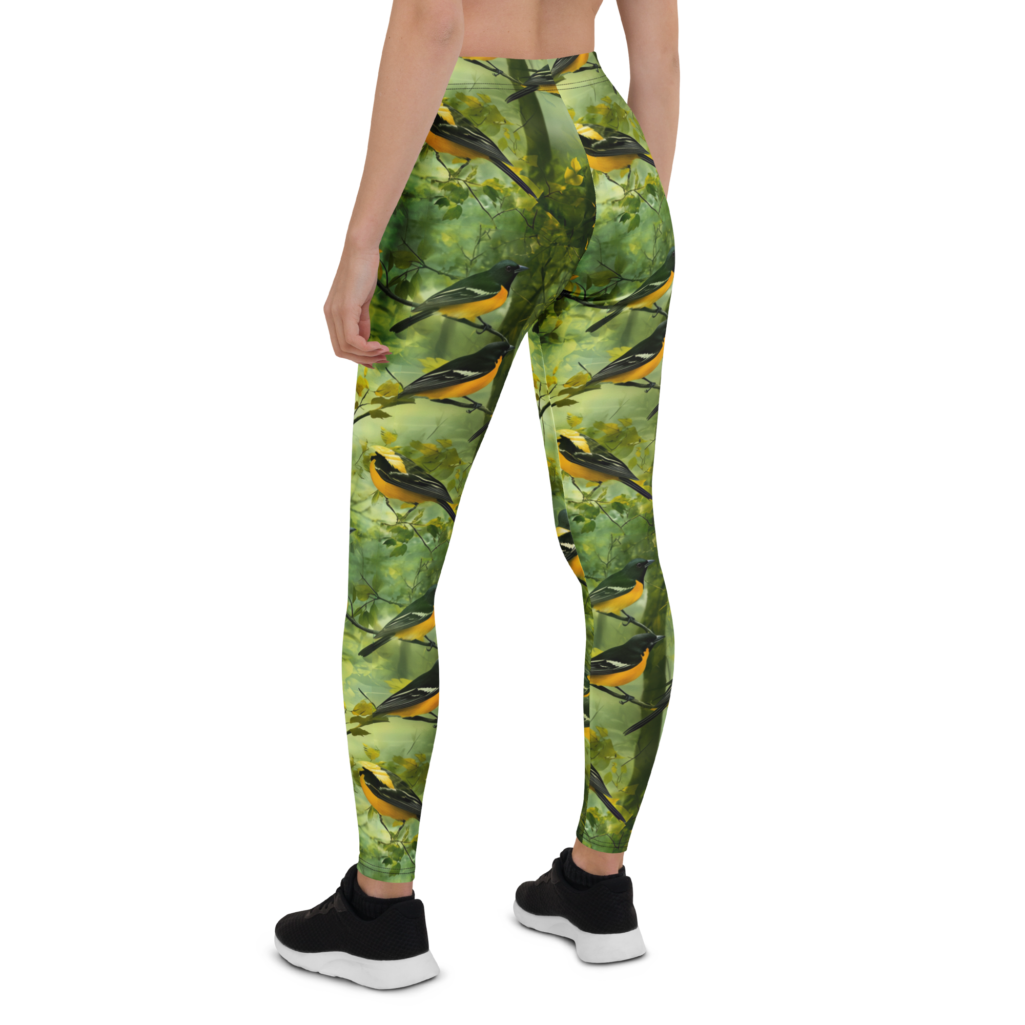 Yellow Songbird Leggings Rear View