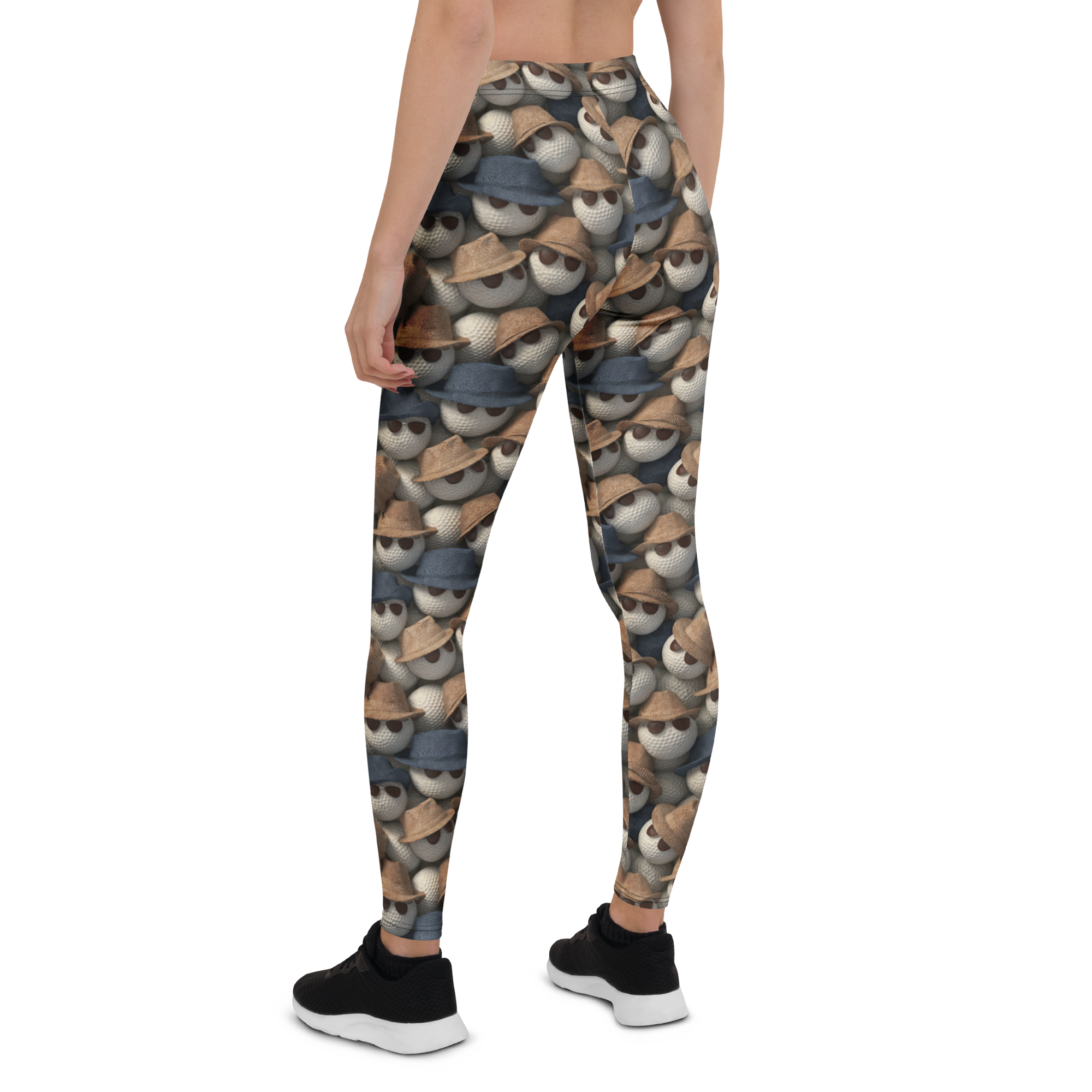 Groovin Golf Ball Leggings Rear View