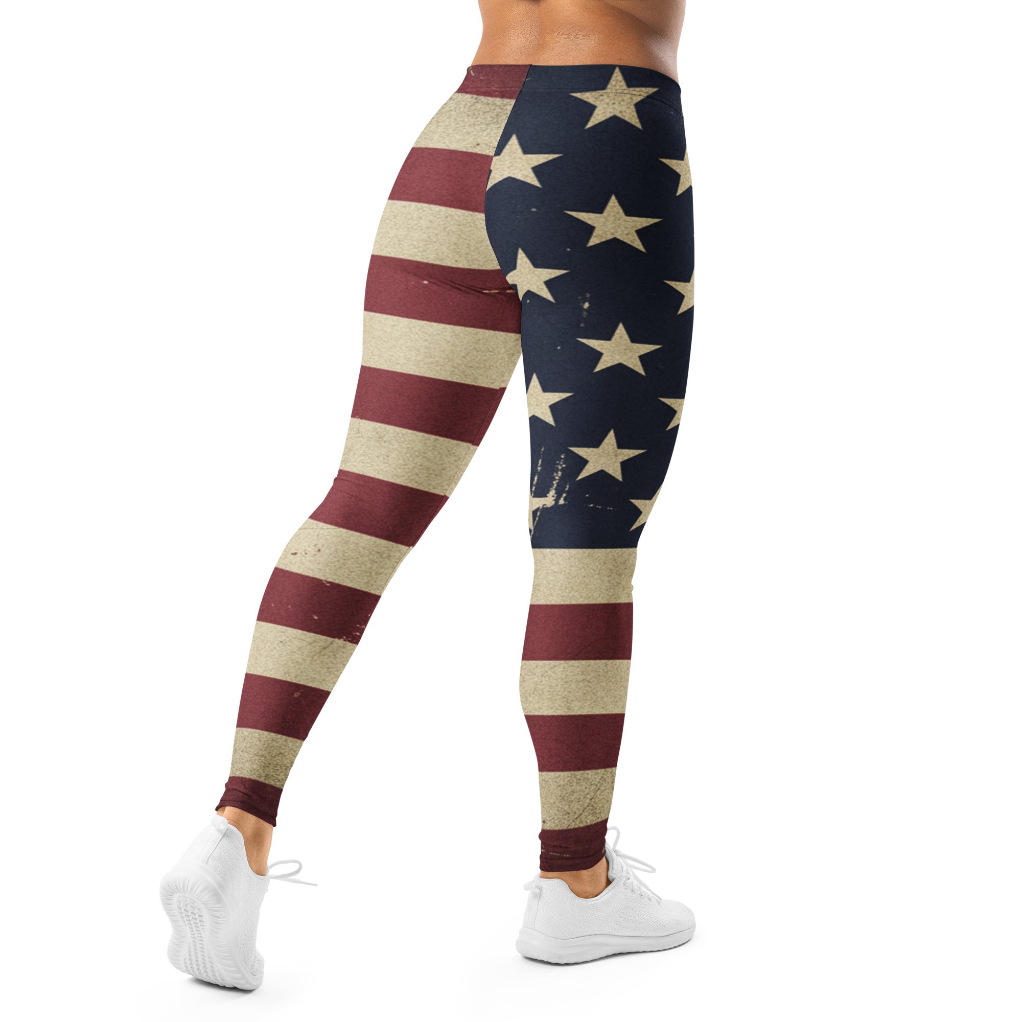 Vintage American Flag Leggings | GearBunch