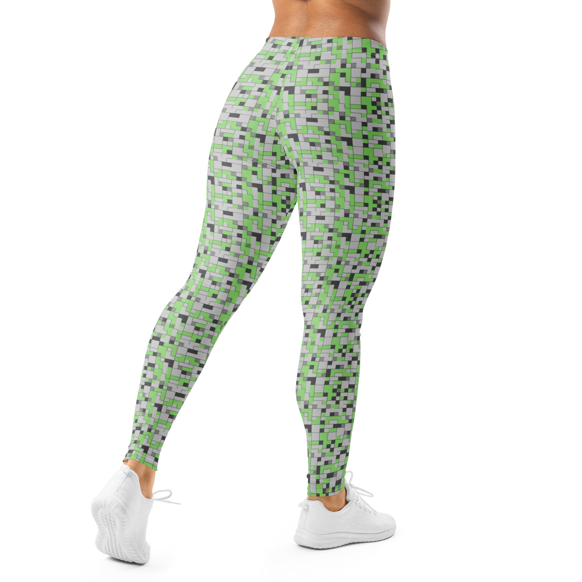 Small Blocks Geometric Leggings | GearBunch