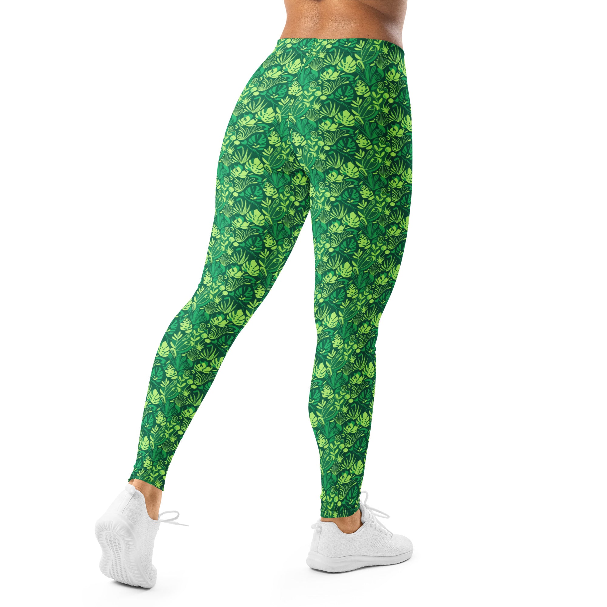 Minimalist Plant Illustration Leggings | GearBunch