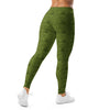 Velvet Olive Green Leggings | GearBunch