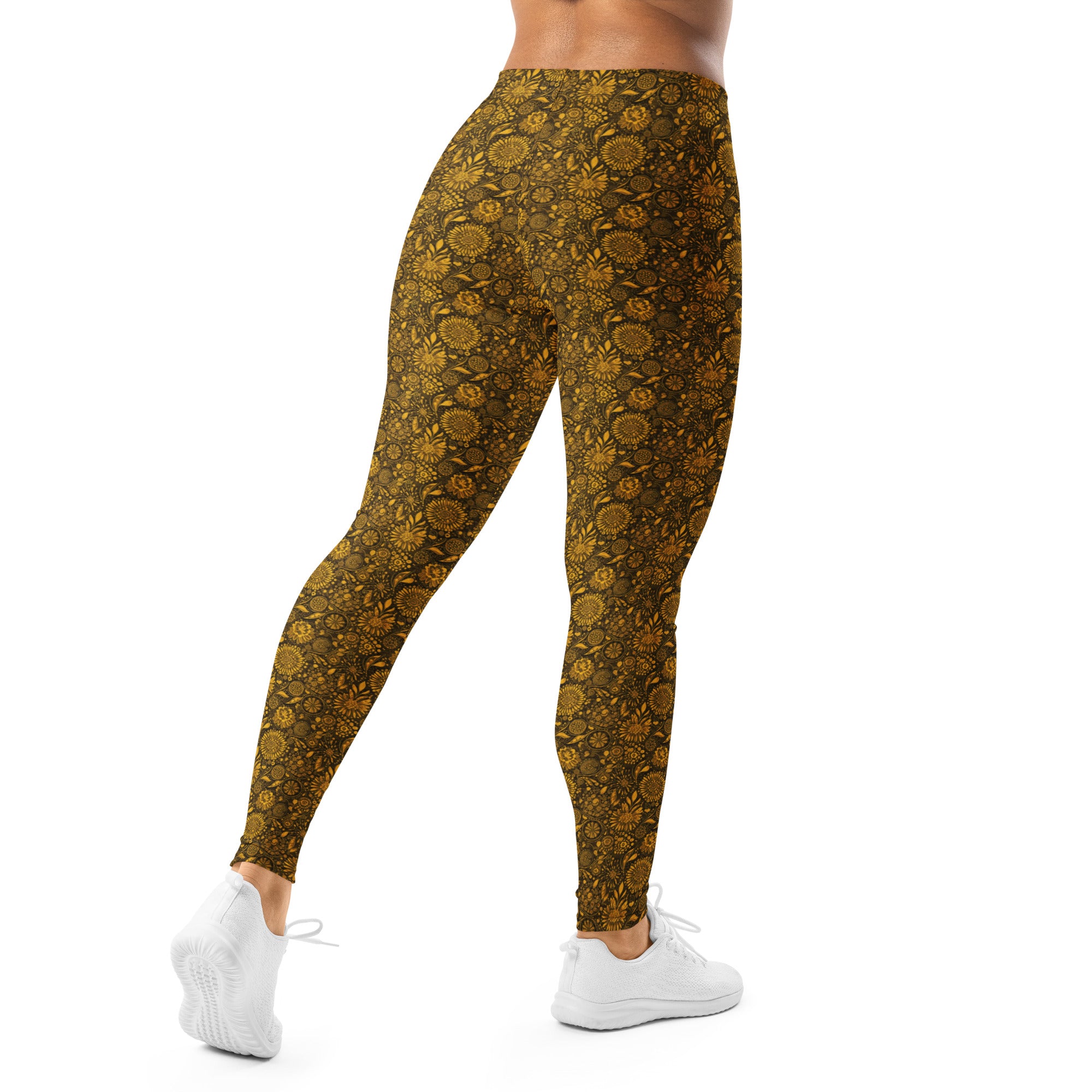 Gustav Klimt Floral Leggings | GearBunch