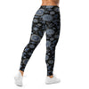 Silver Paillette Winter Bloom Leggings | GearBunch