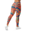 Liquid Marble Coral Reef Leggings | GearBunch