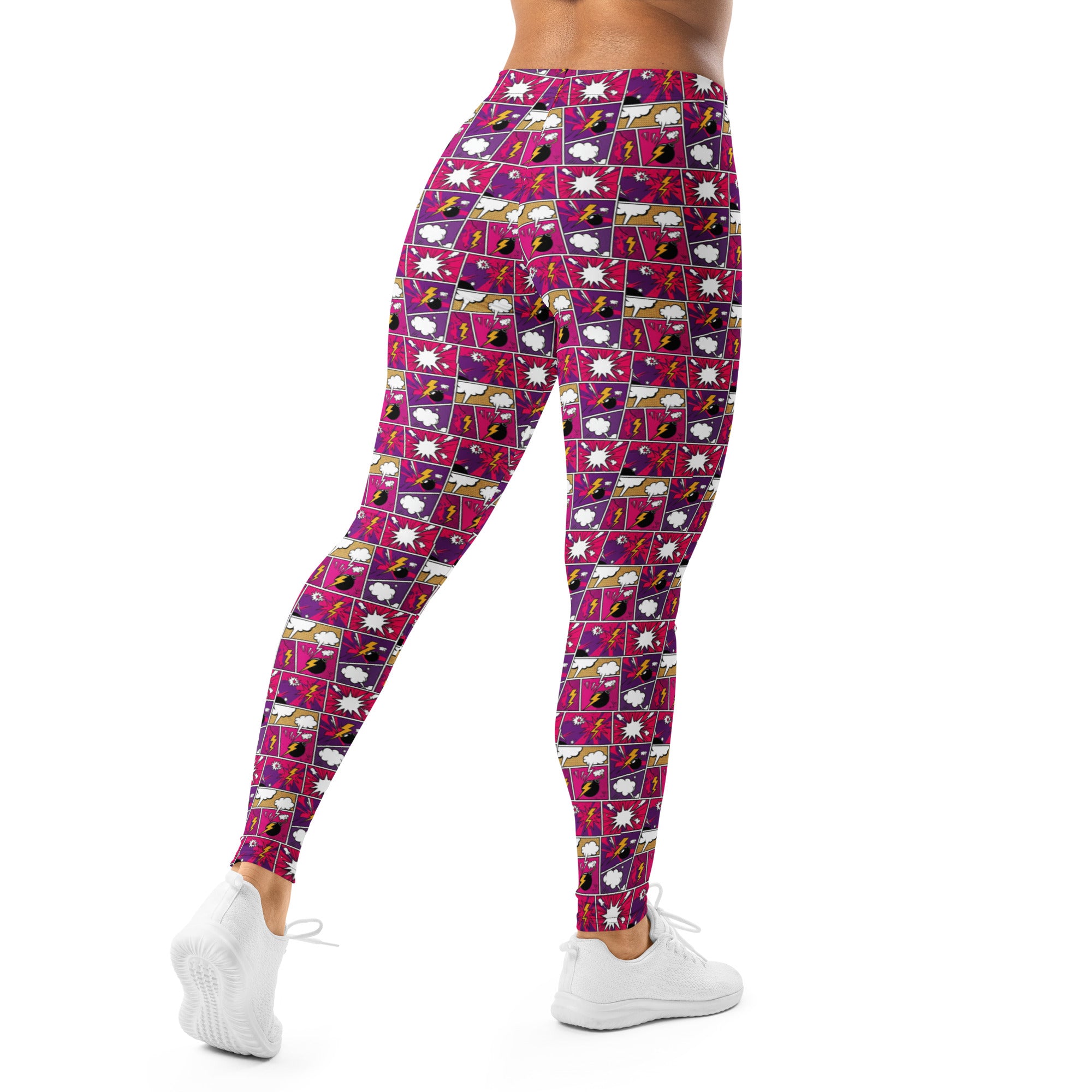 Comic Strip Girl Power Leggings | GearBunch