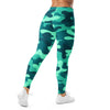 Ocean Teal Camo Leggings | GearBunch
