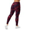 Wine Burgundy Camo Leggings | GearBunch