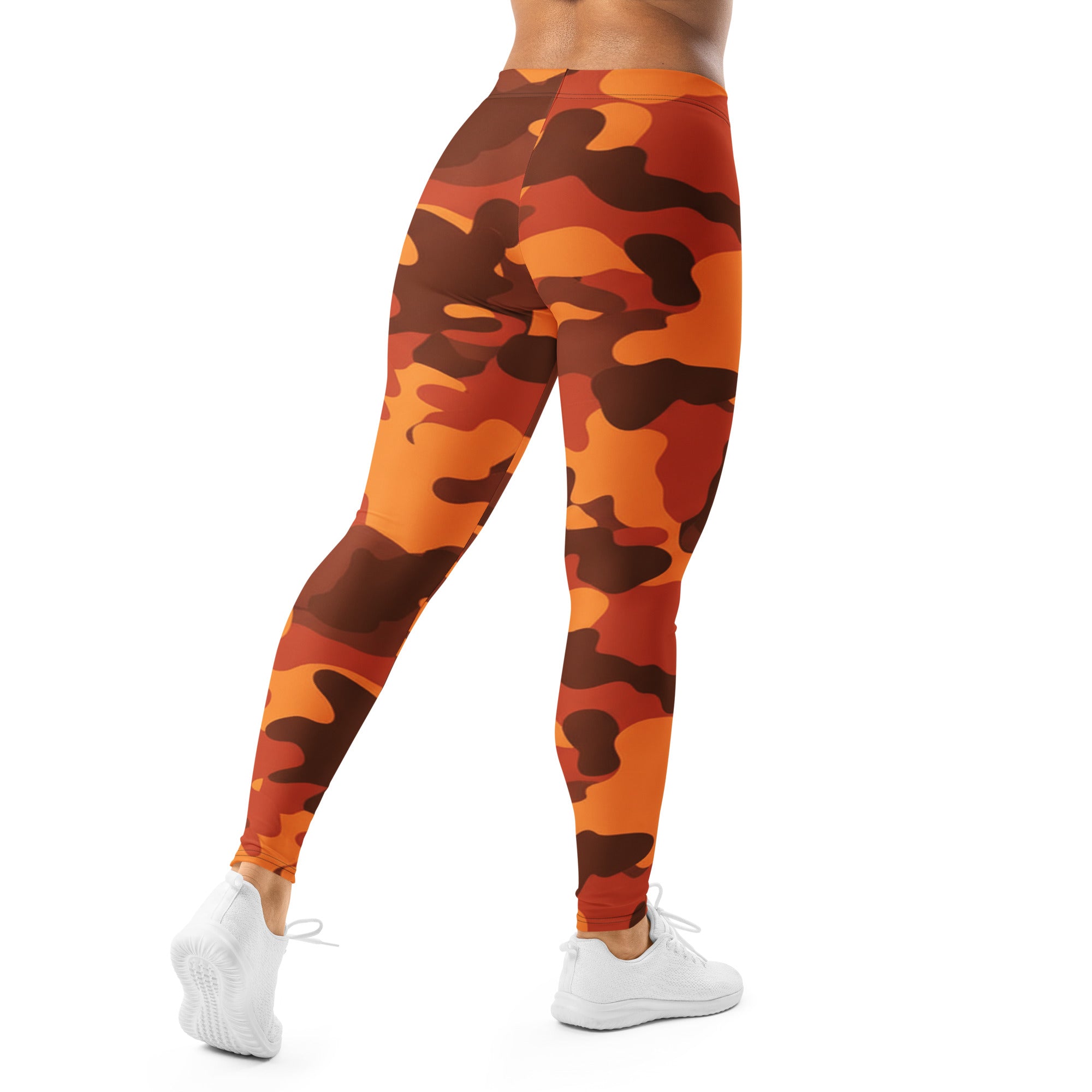 Burnt Orange Camo Leggings | GearBunch