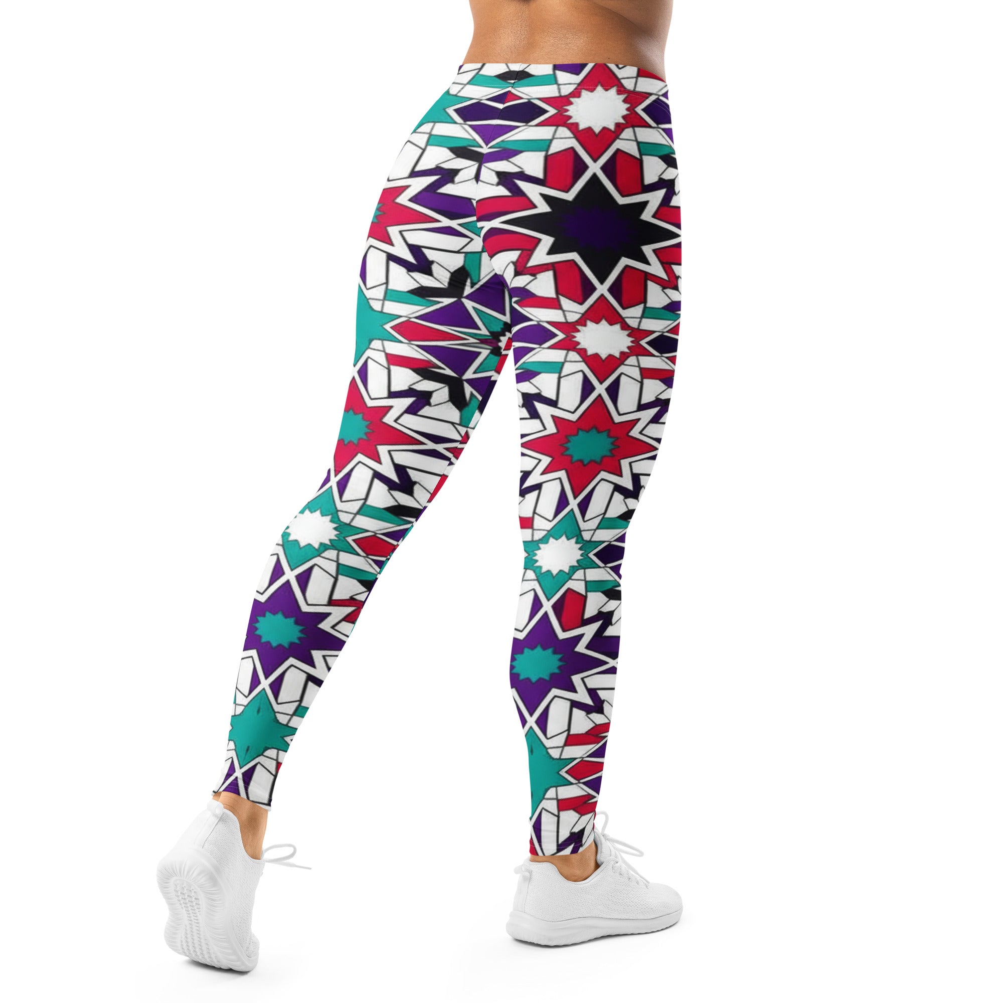 Zellige Crimson Teal Leggings | GearBunch