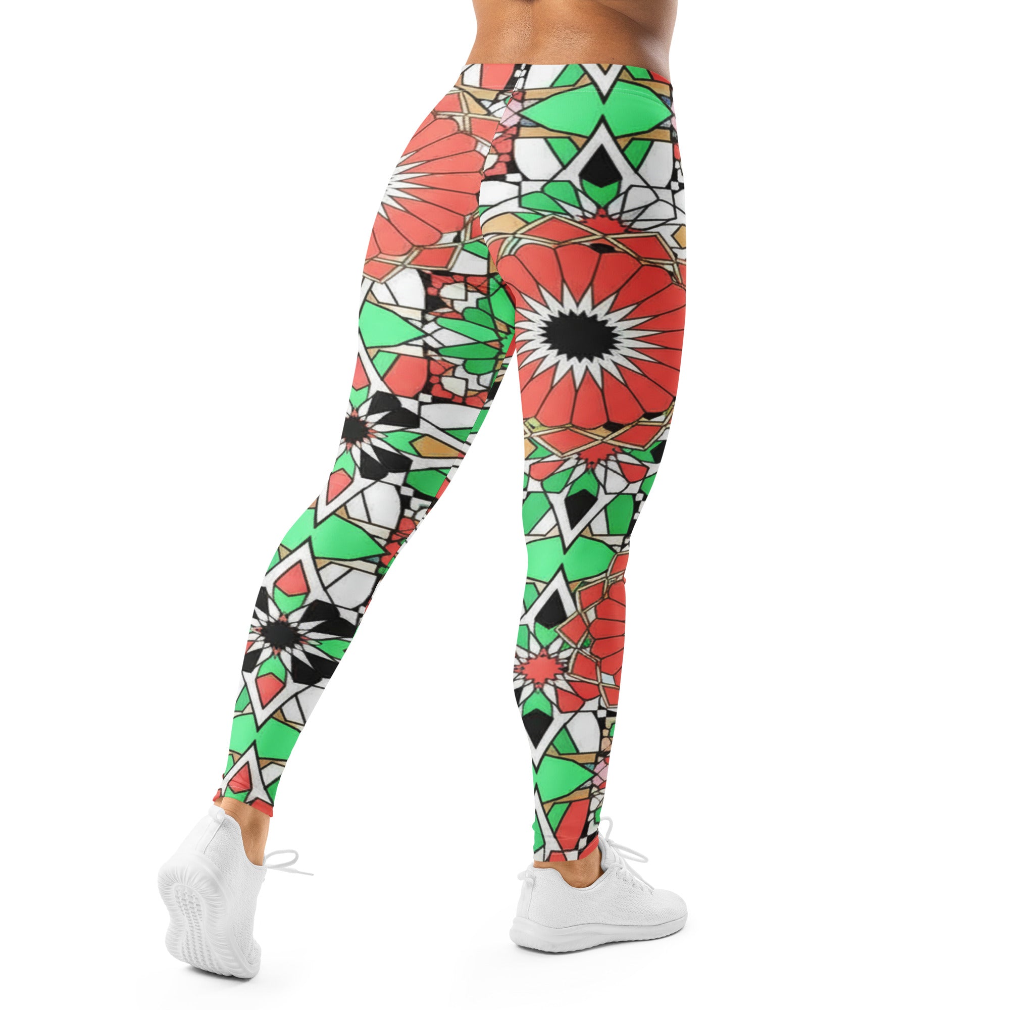 Zellige Coral Mint Leggings | GearBunch