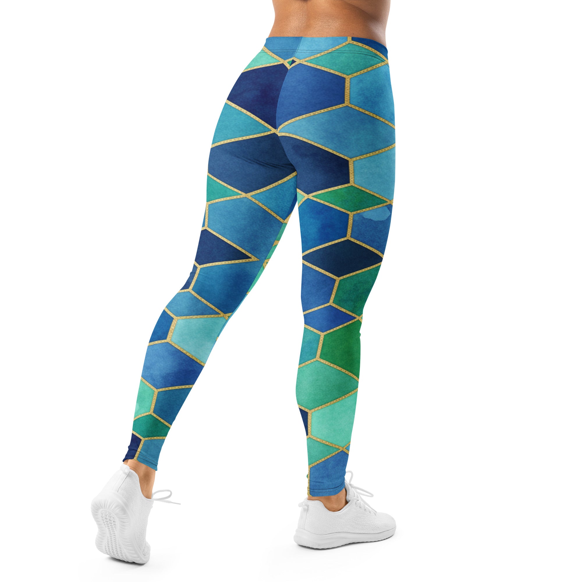 Ocean Blues Arabic Leggings | GearBunch