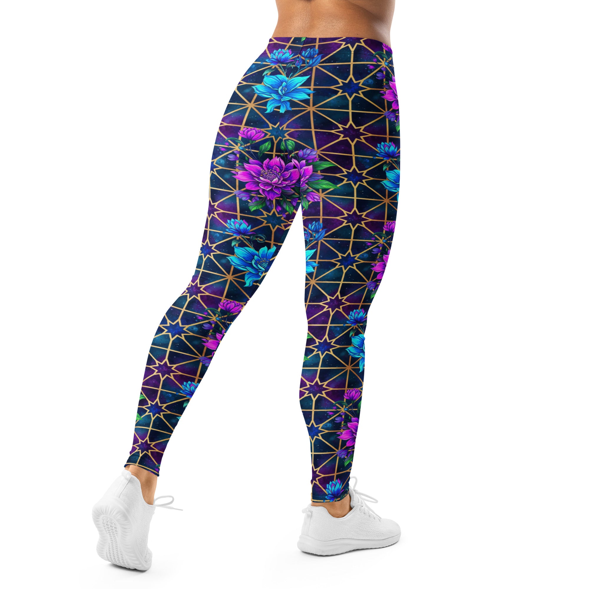 Arabic Galaxy Midnight Leggings | GearBunch