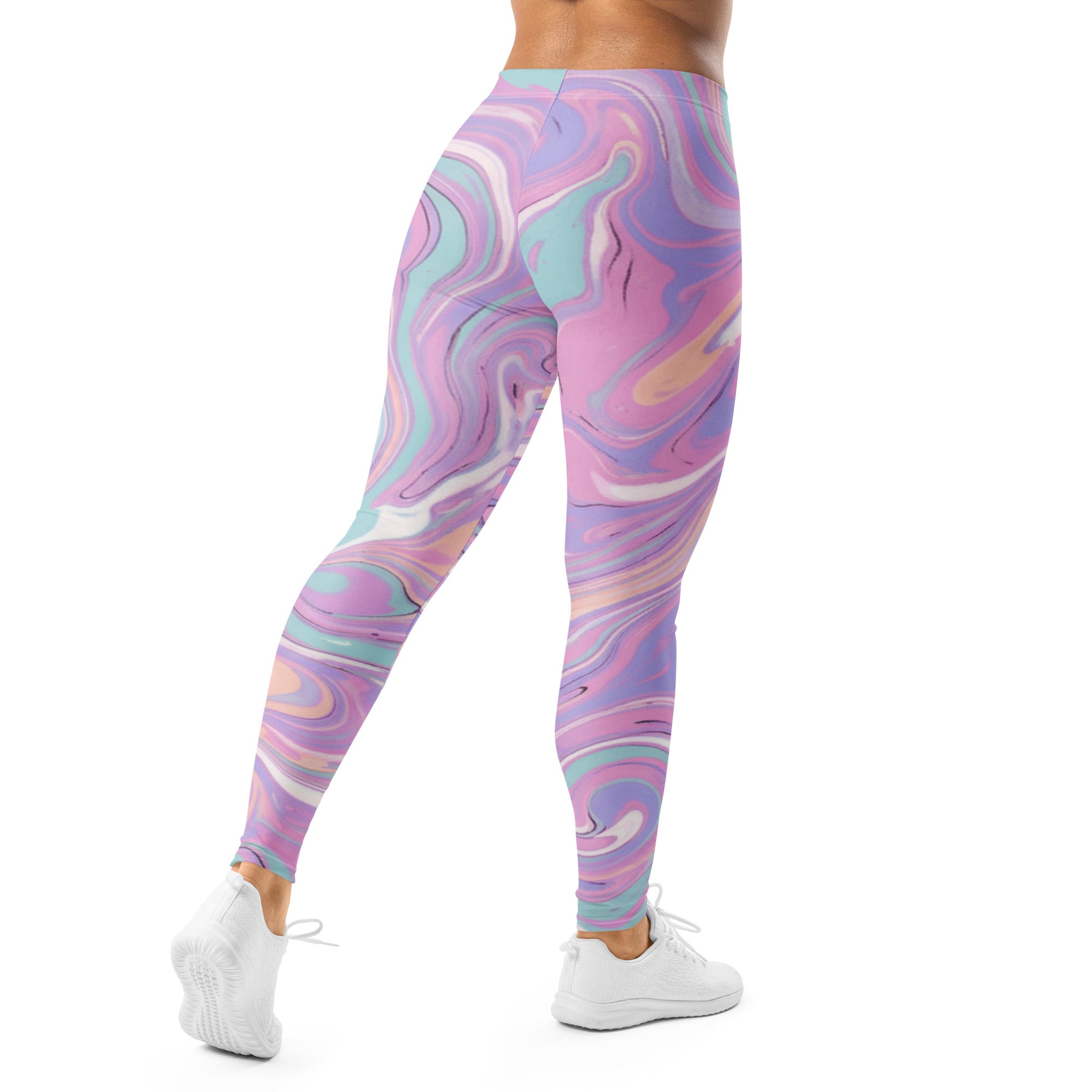 Liquid Marble Cotton Candy Leggings | GearBunch