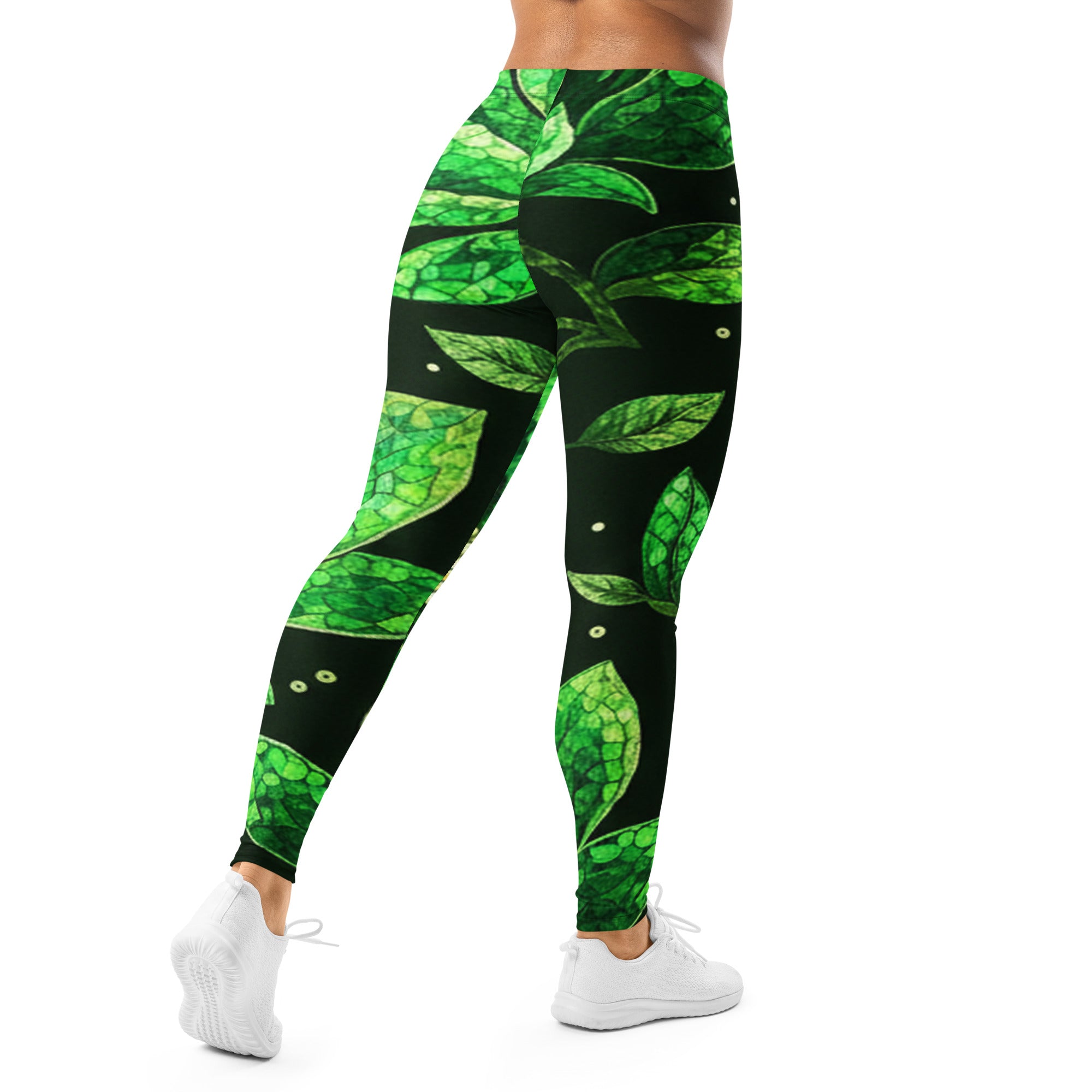 Emerald Magnolia Leggings | GearBunch