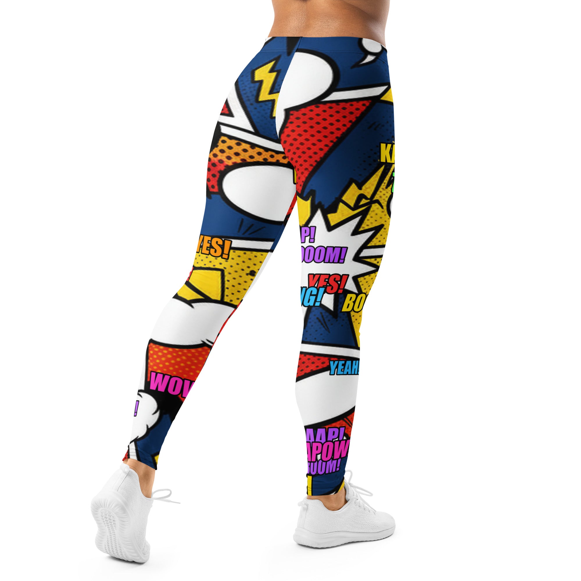 Comic Strip Thunder Punch Leggings | GearBunch