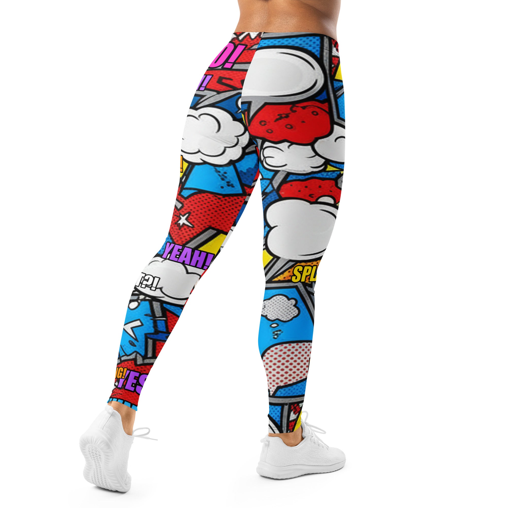 Comic Strip Robot Wars Leggings | GearBunch