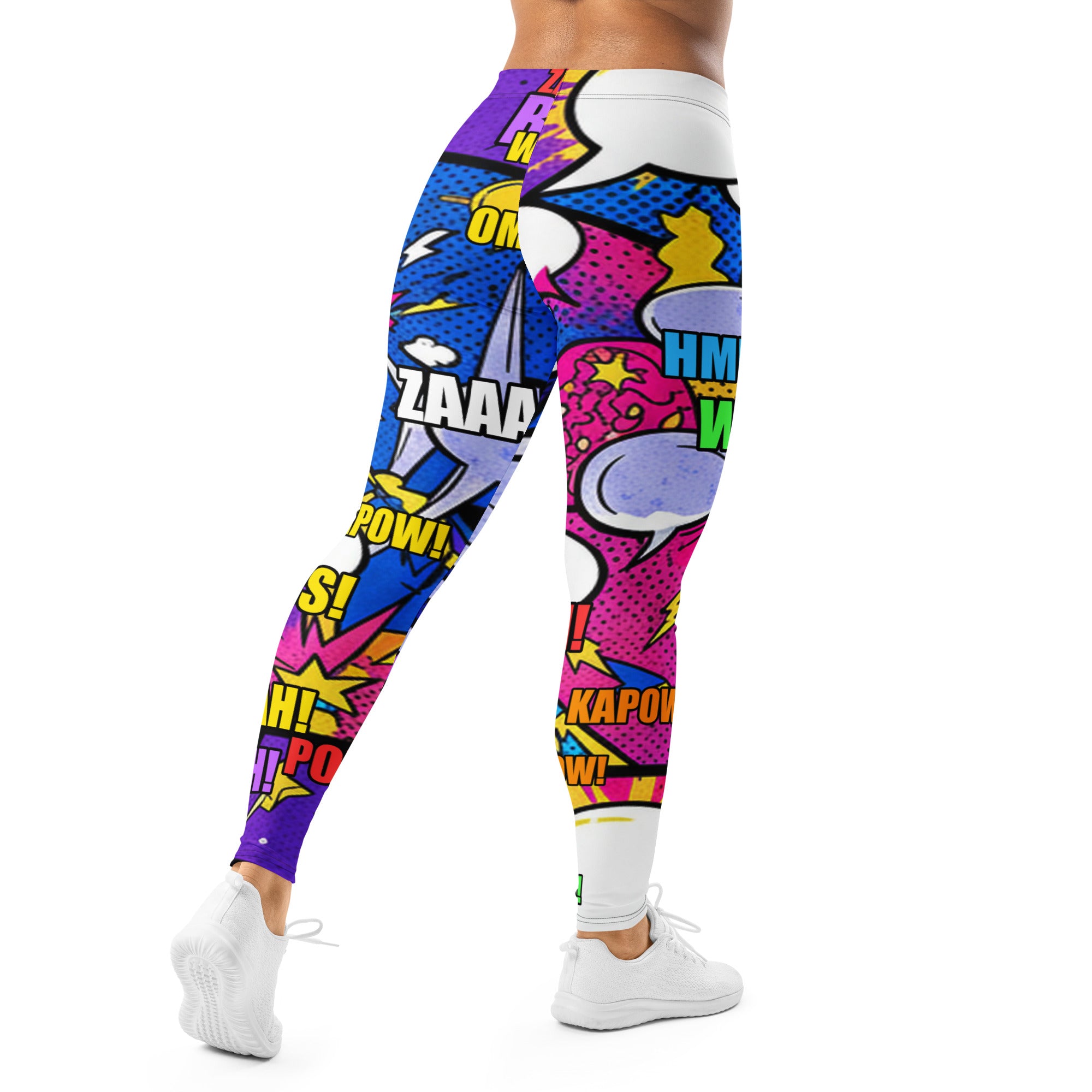 Cosmic Boom Comic Strip Leggings | GearBunch