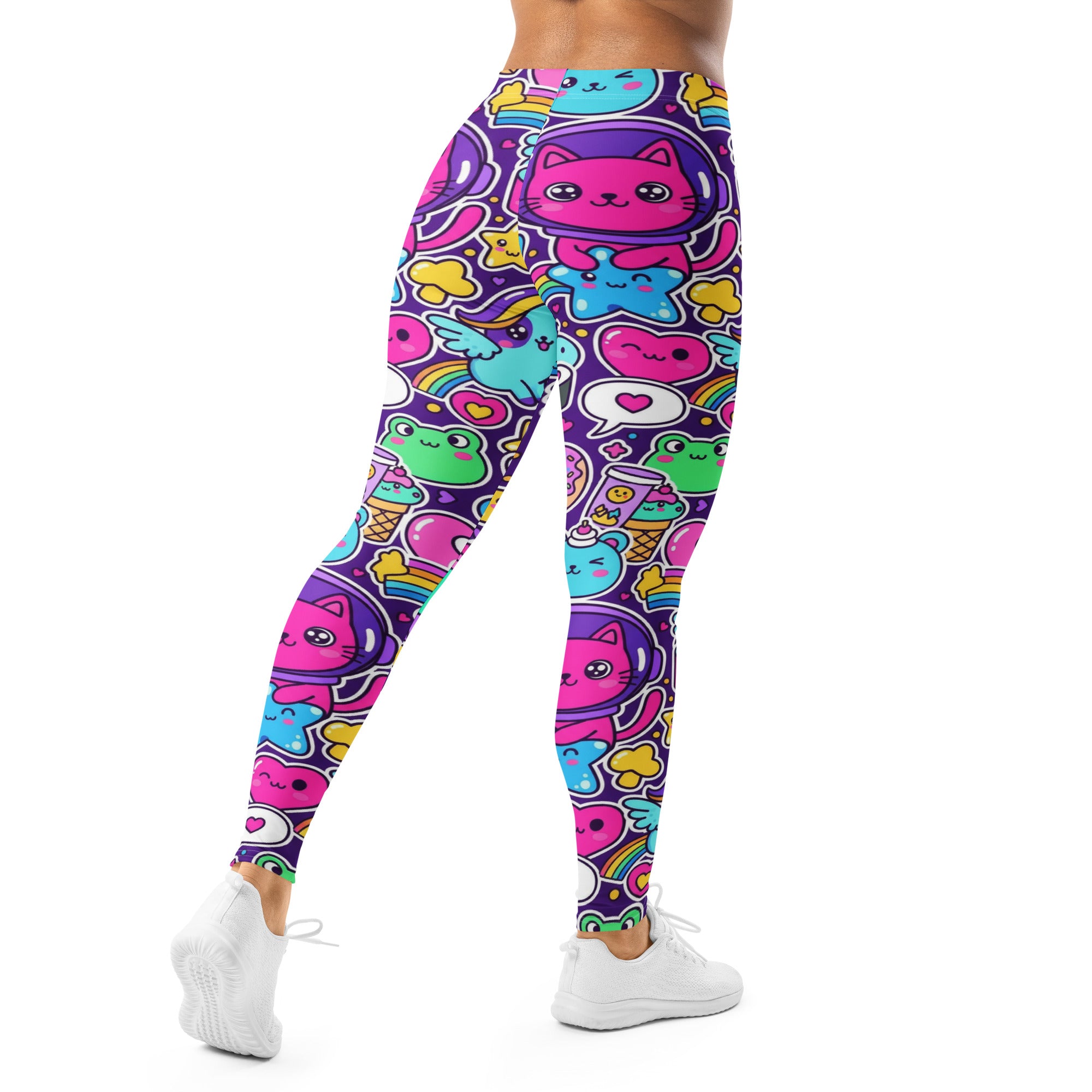 Kawaii Space Cats Leggings | GearBunch