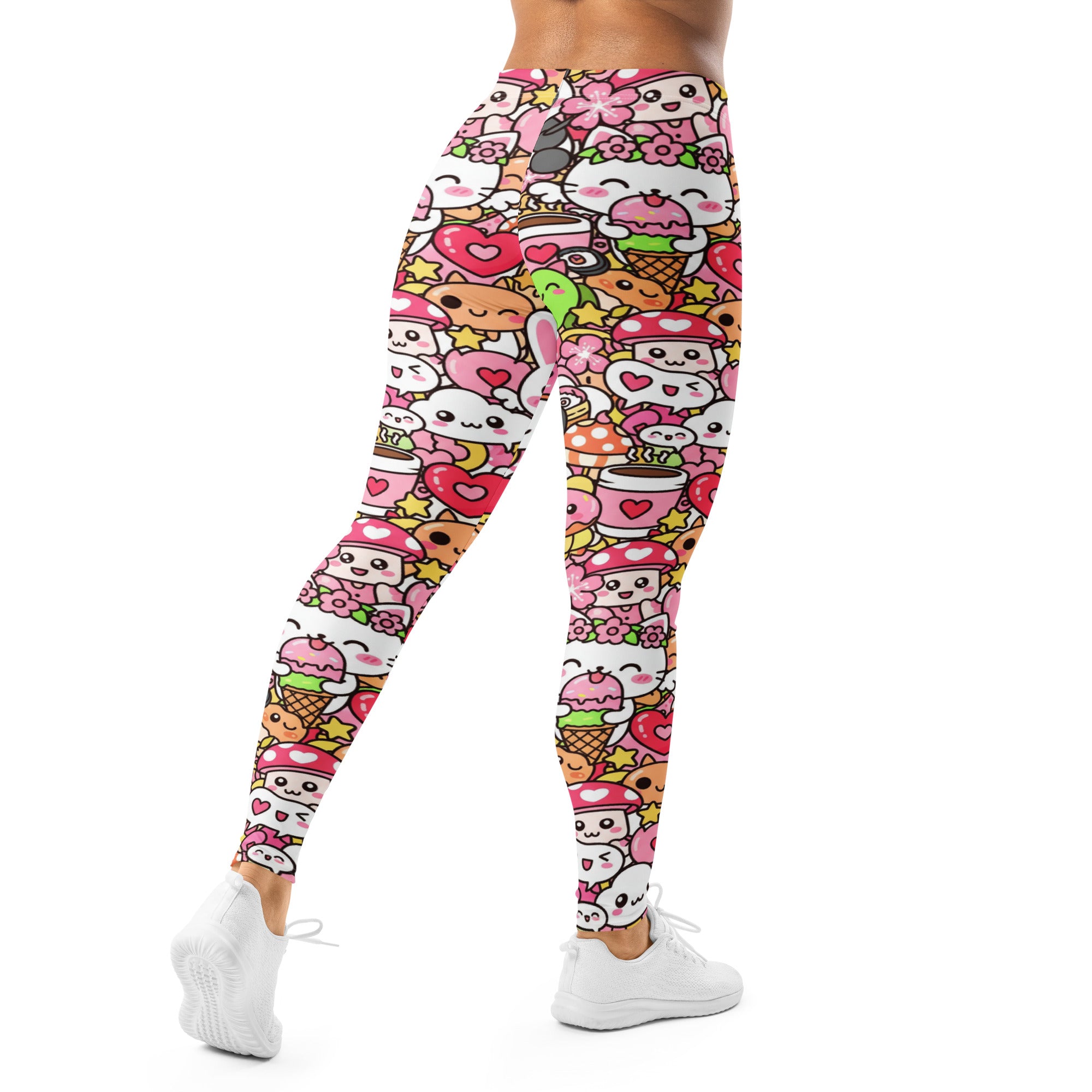 Kawaii Sakura Picnic Leggings | GearBunch