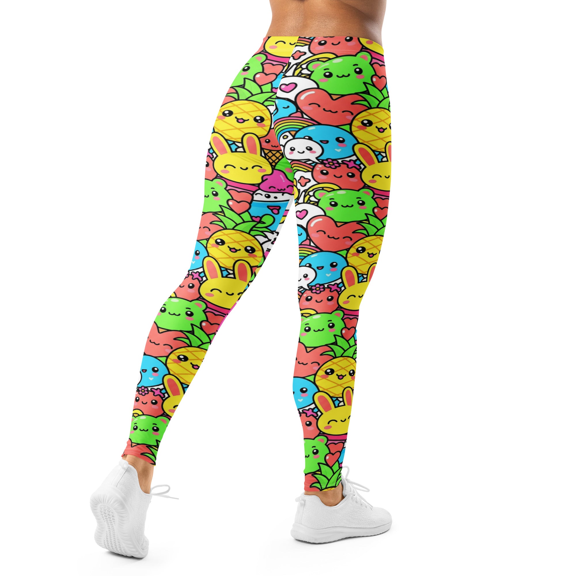 Kawaii Tropical Pineapple Leggings | GearBunch