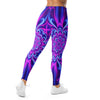 Psychedelic Ultraviolet Bloom Leggings | GearBunch