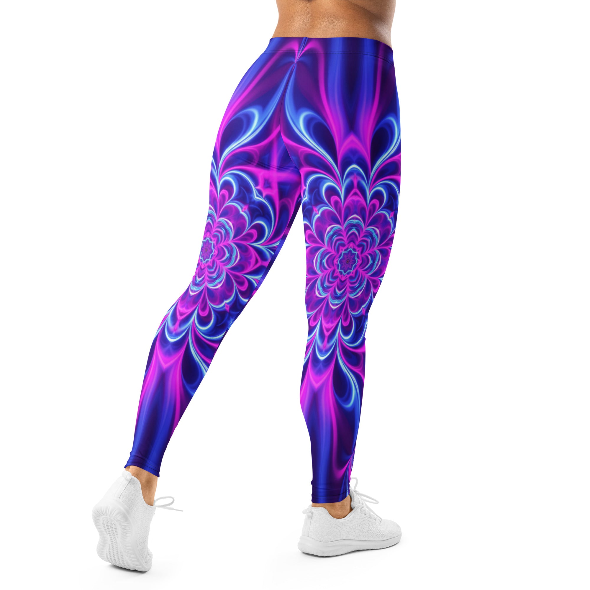Psychedelic Ultraviolet Bloom Leggings | GearBunch