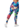 Anime Collage Ocean Wave Leggings | GearBunch